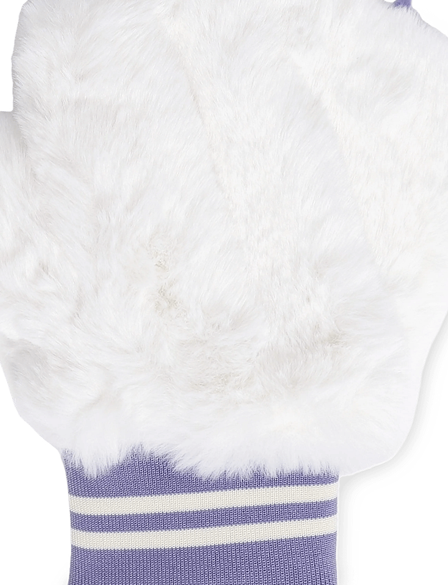 Mini Rodini - Faux fur mittens - handskar - brown - 2