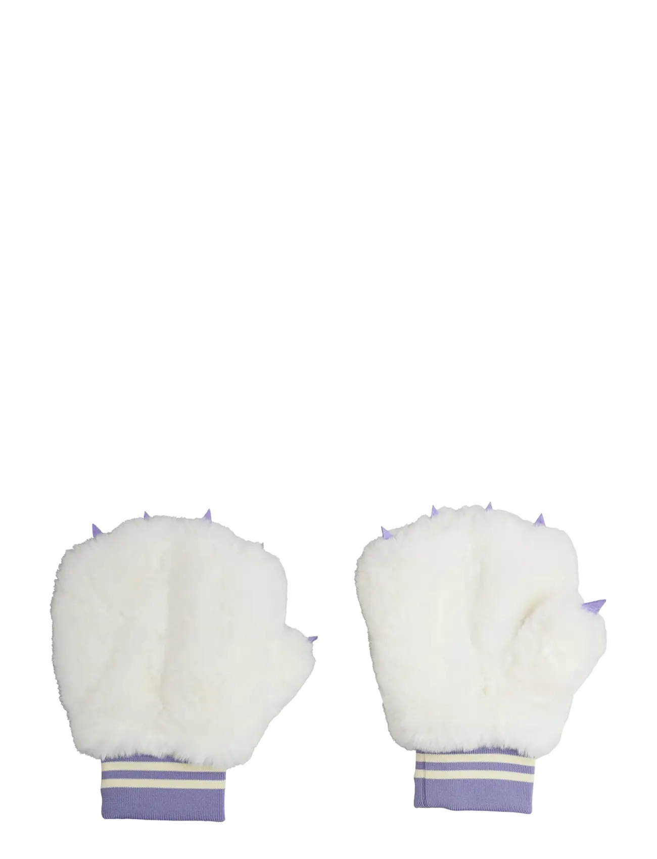 Mini Rodini Faux fur mittens - Handskar & Vantar - OFF-WHITE / white