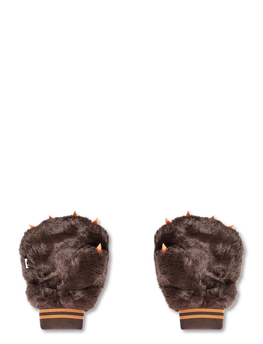 Mini Rodini - Faux fur mittens - handsker - off-white - 1