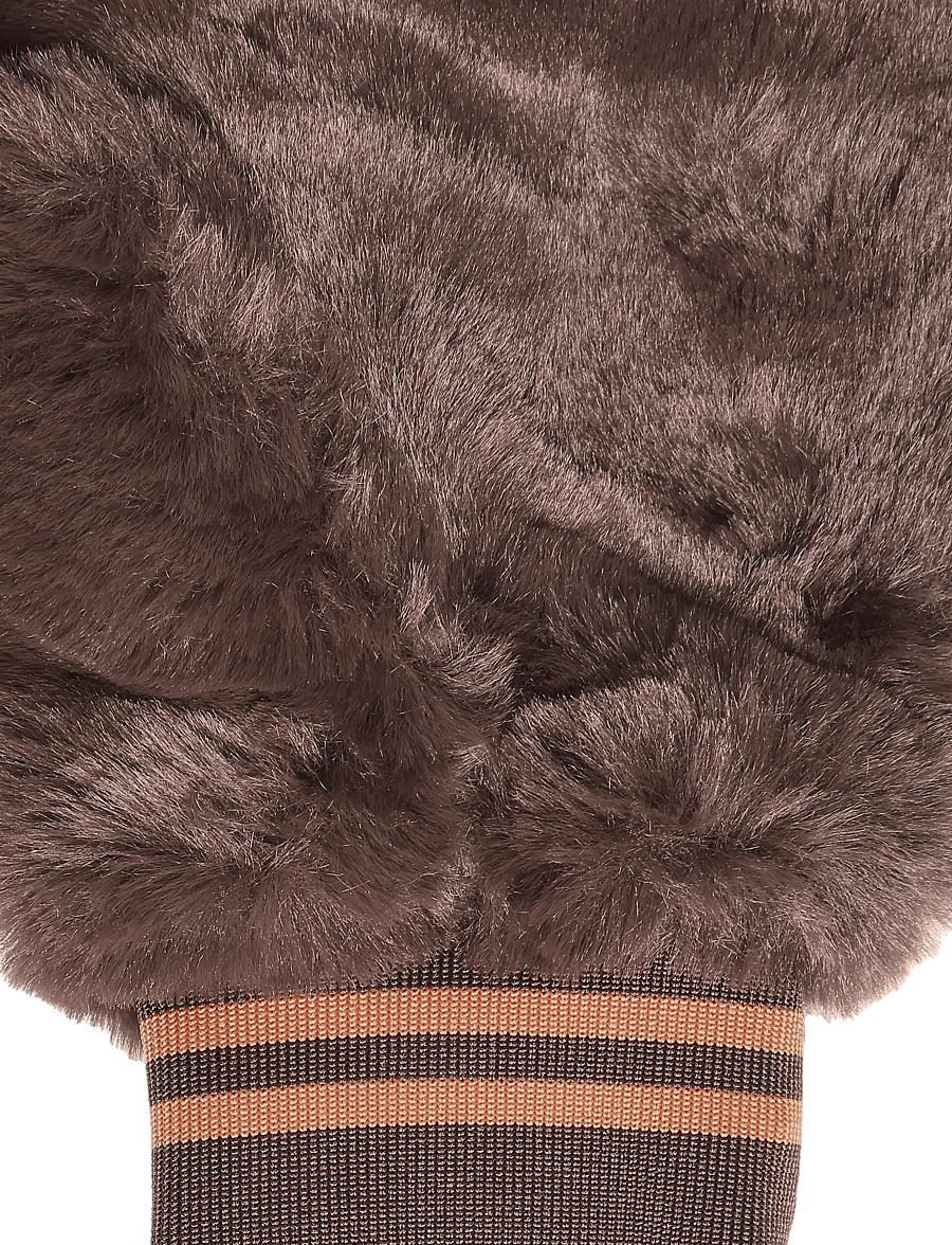 Mini Rodini - Faux fur mittens - handsker - off-white - 2