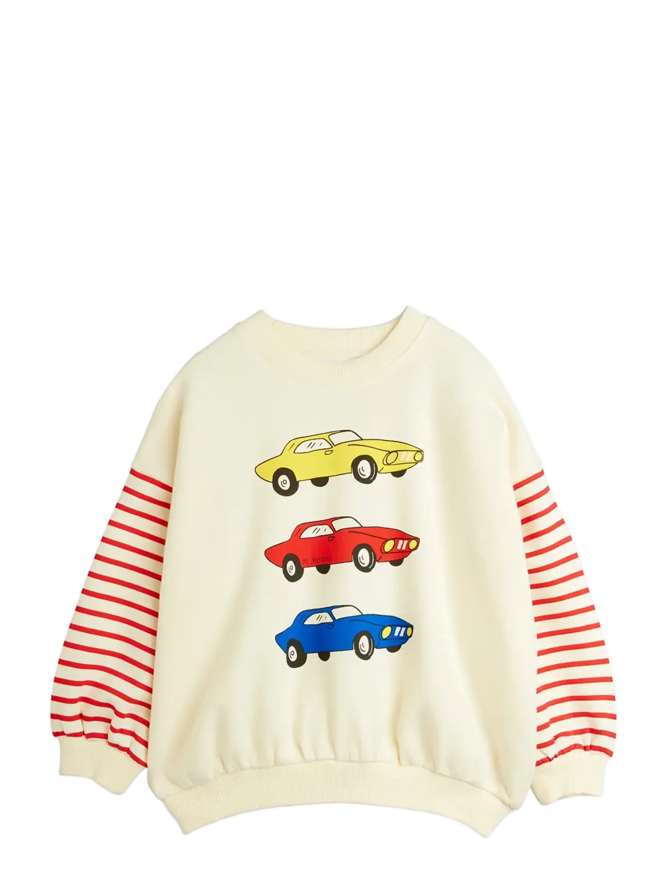 Mini Rodini - Cars sp sweatshirt - sweatshirts - white - 1