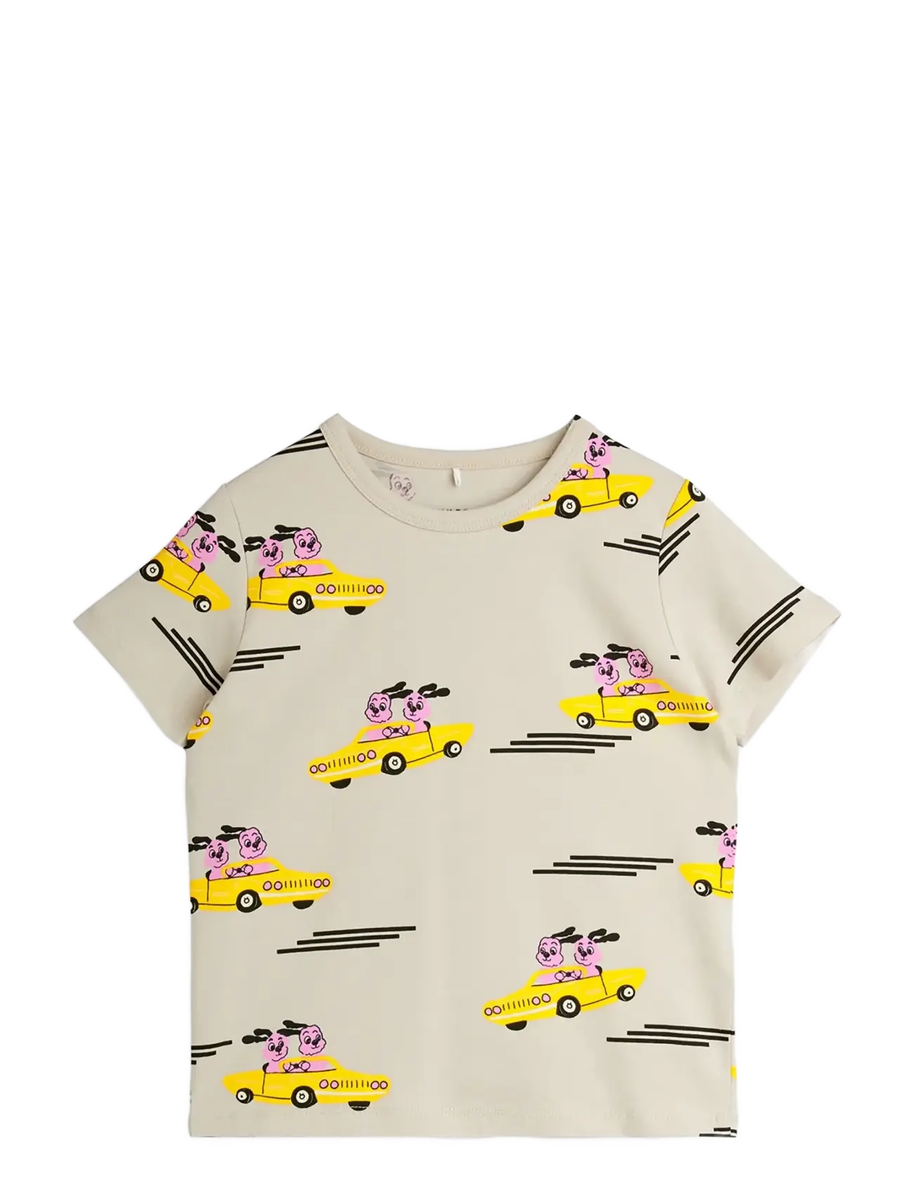 Mini Rodini Racing rabbits aop ss tee - Oberteile & T-Shirts - GREY / grey