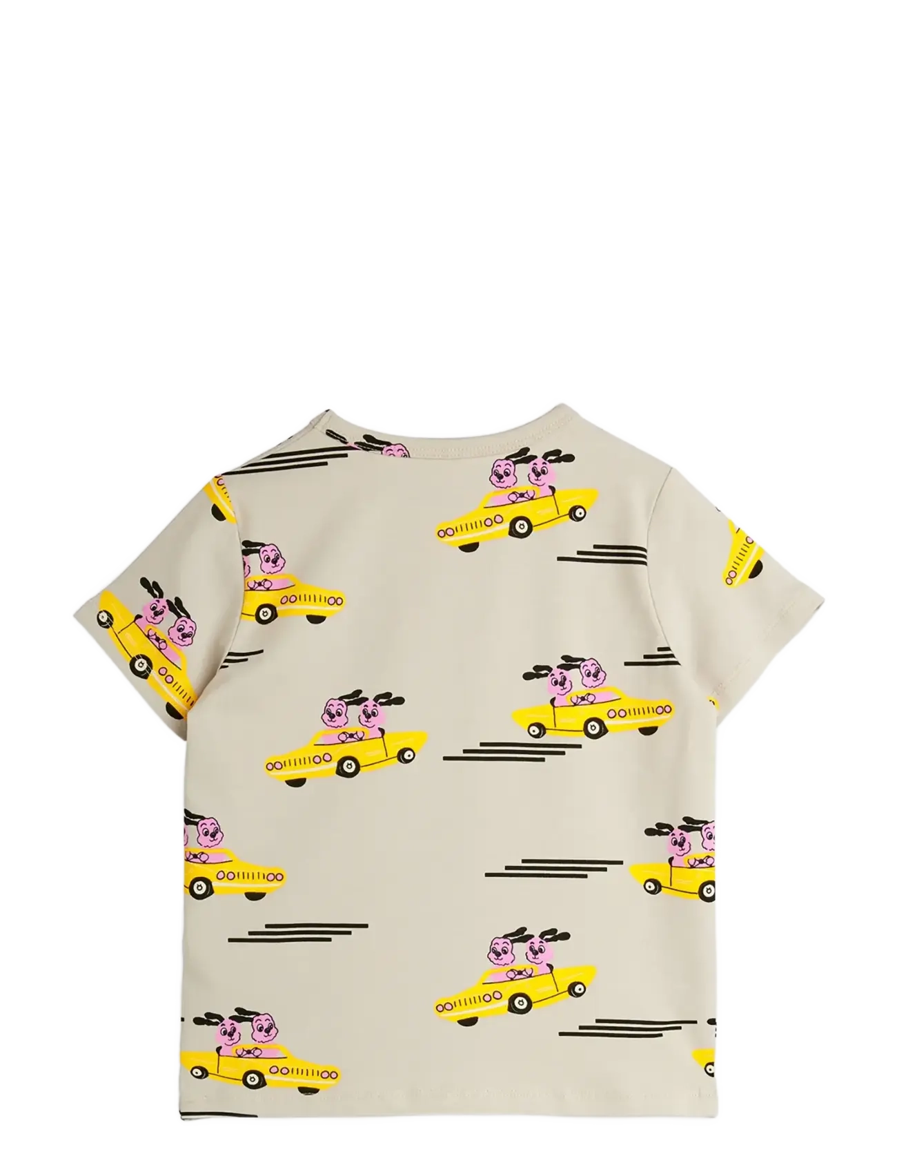Mini Rodini - Racing rabbits aop ss tee - kurzärmelige - grey - 1