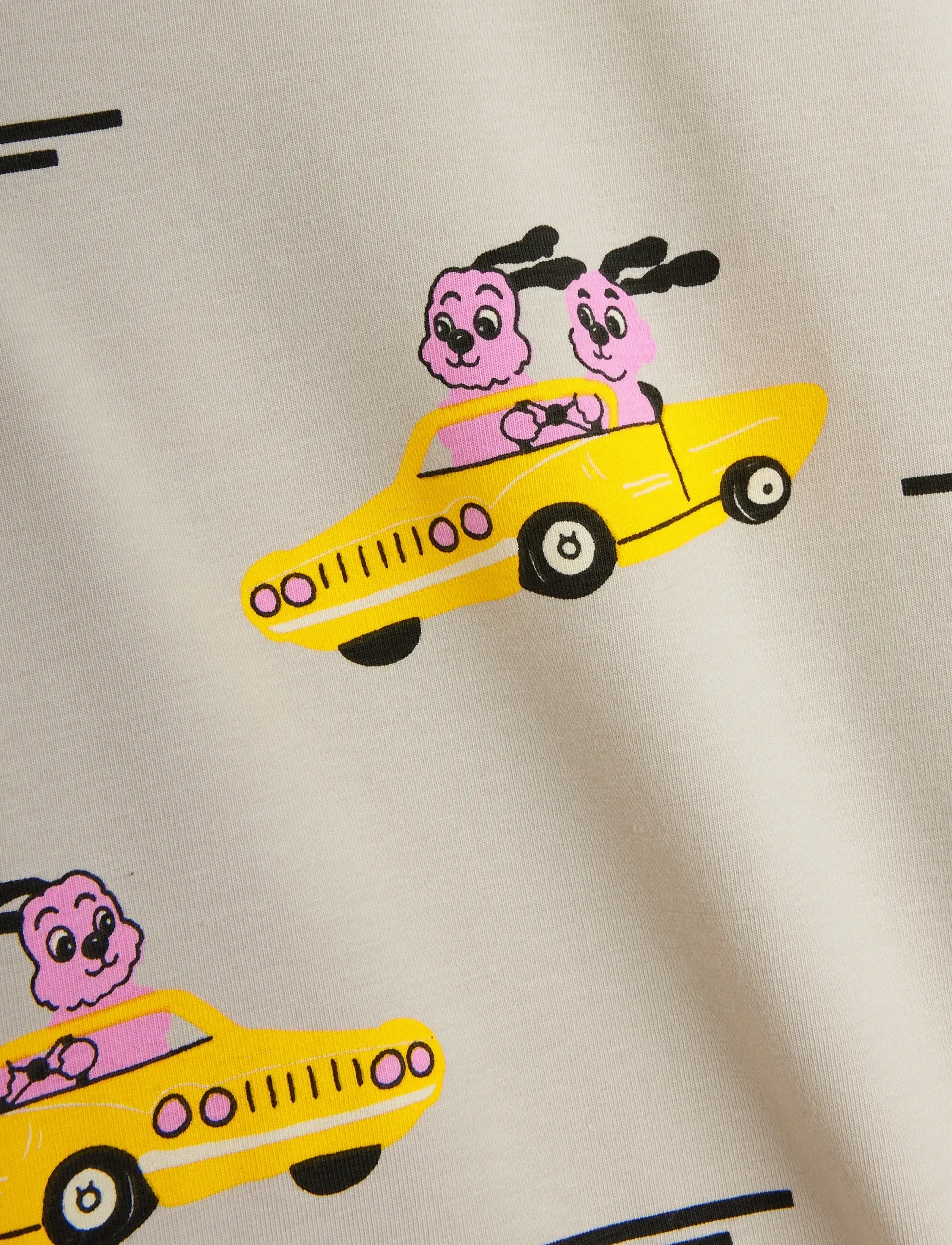 Mini Rodini - Racing rabbits aop ss tee - kurzärmelige - grey - 2