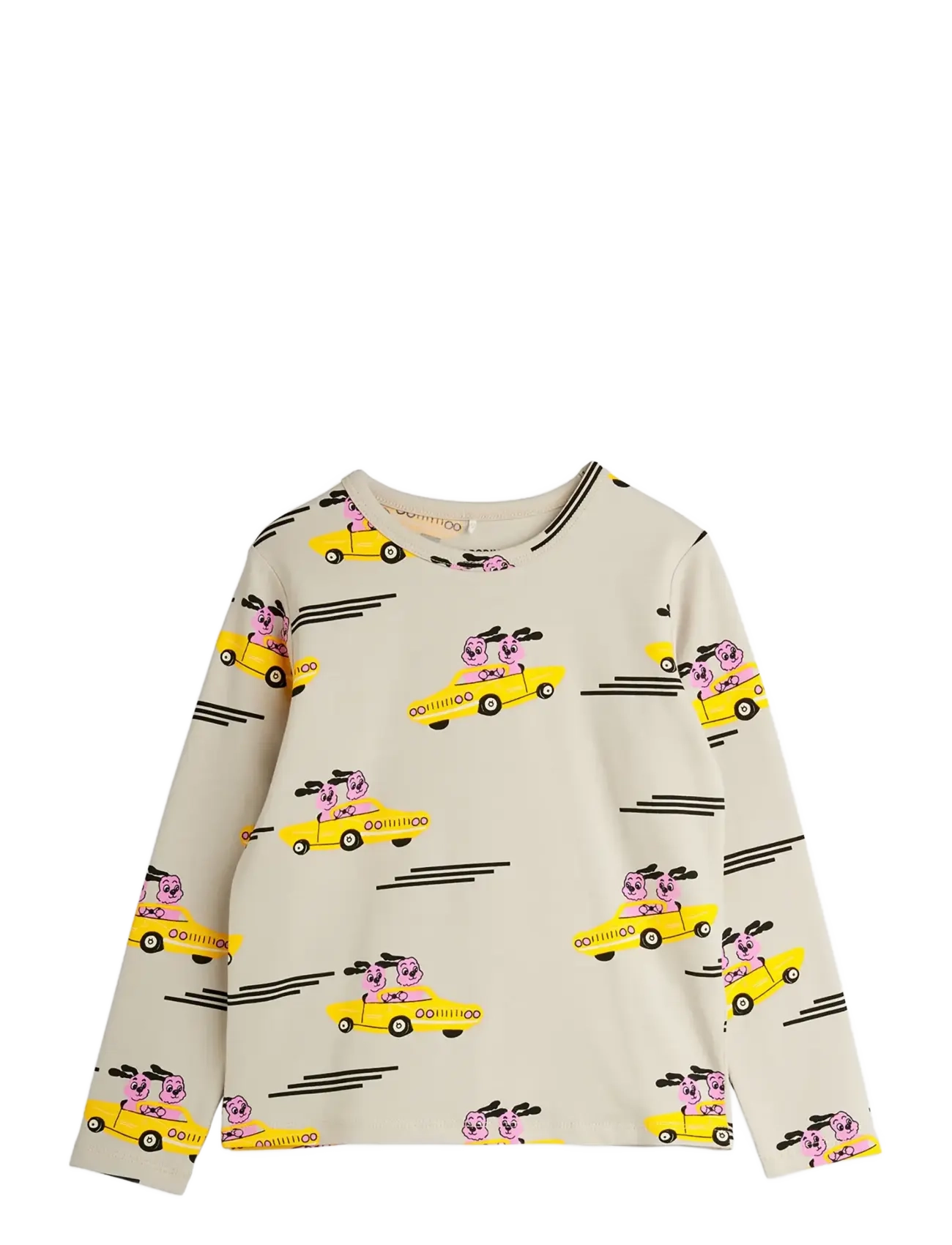 Mini Rodini - Racing rabbits aop ls tee - langärmelig - grey - 1