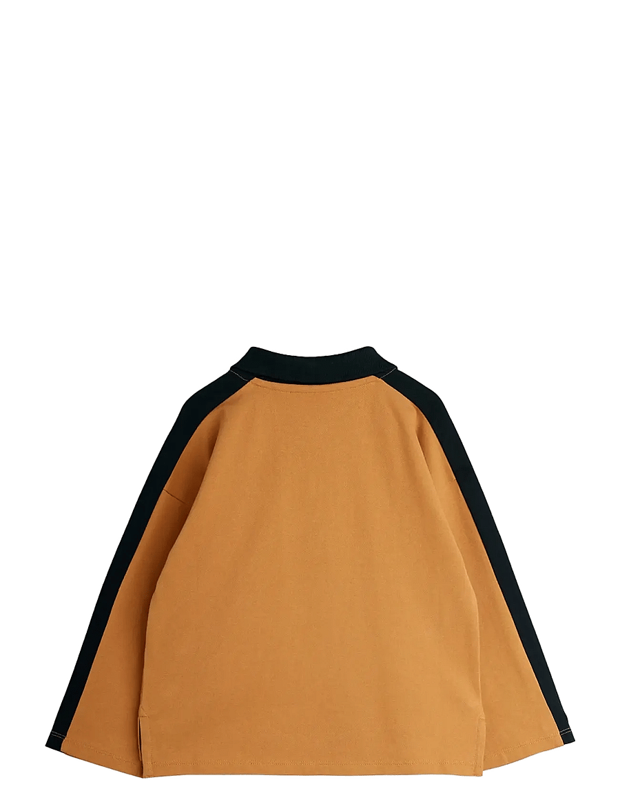 Mini Rodini - Racing rabbits pique ls top - long-sleeved polos - brown - 2