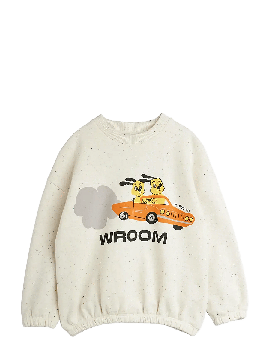 Mini Rodini - Racing rabbits sp sweatshirt - sweatshirts - white - 1