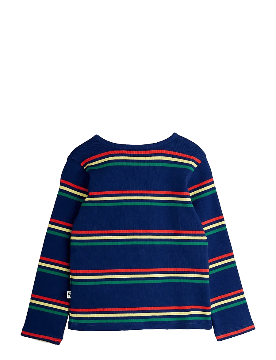 Mini Rodini - Multi color stripe ls tee - langärmelig - multi - 1