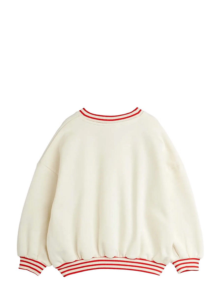 Mini Rodini - Trophies sp v-neck sweatshirt - sweatshirts - white - 2
