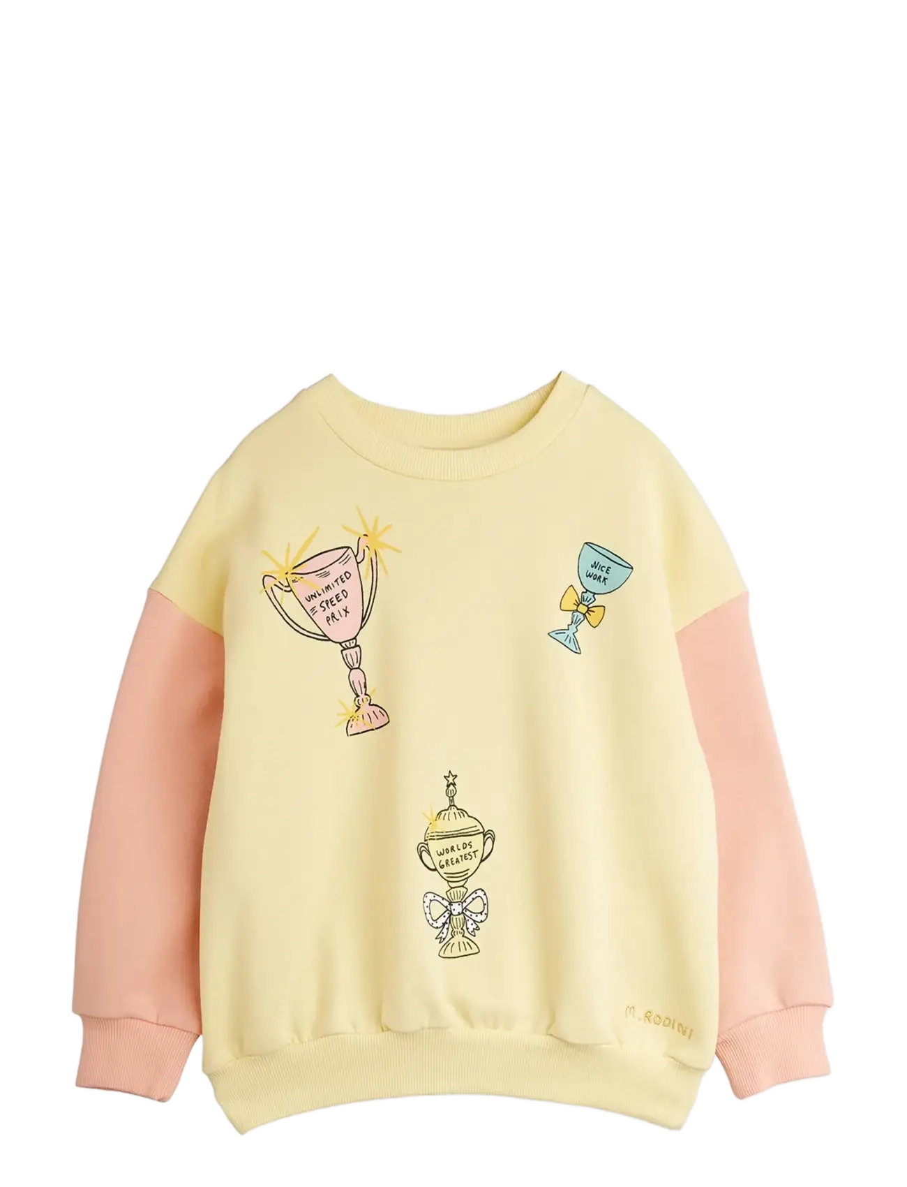 Mini Rodini - Trophies sp sweatshirt - sweatshirts - yellow - 1