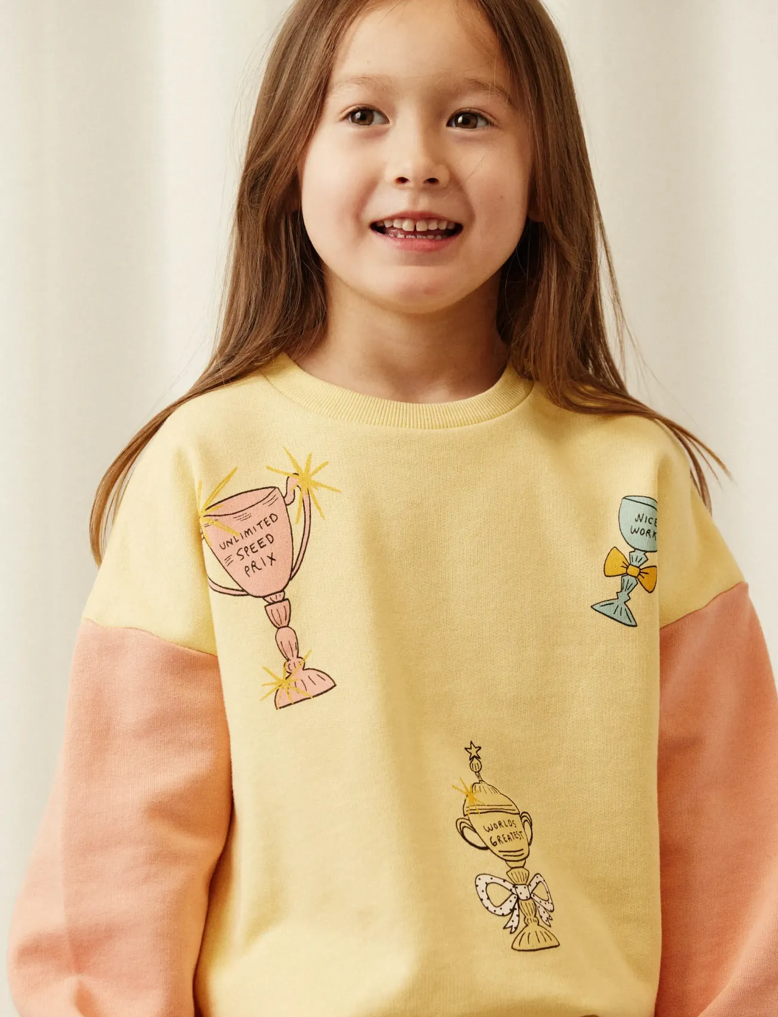 Mini Rodini - Trophies sp sweatshirt - sweatshirts - yellow - 3