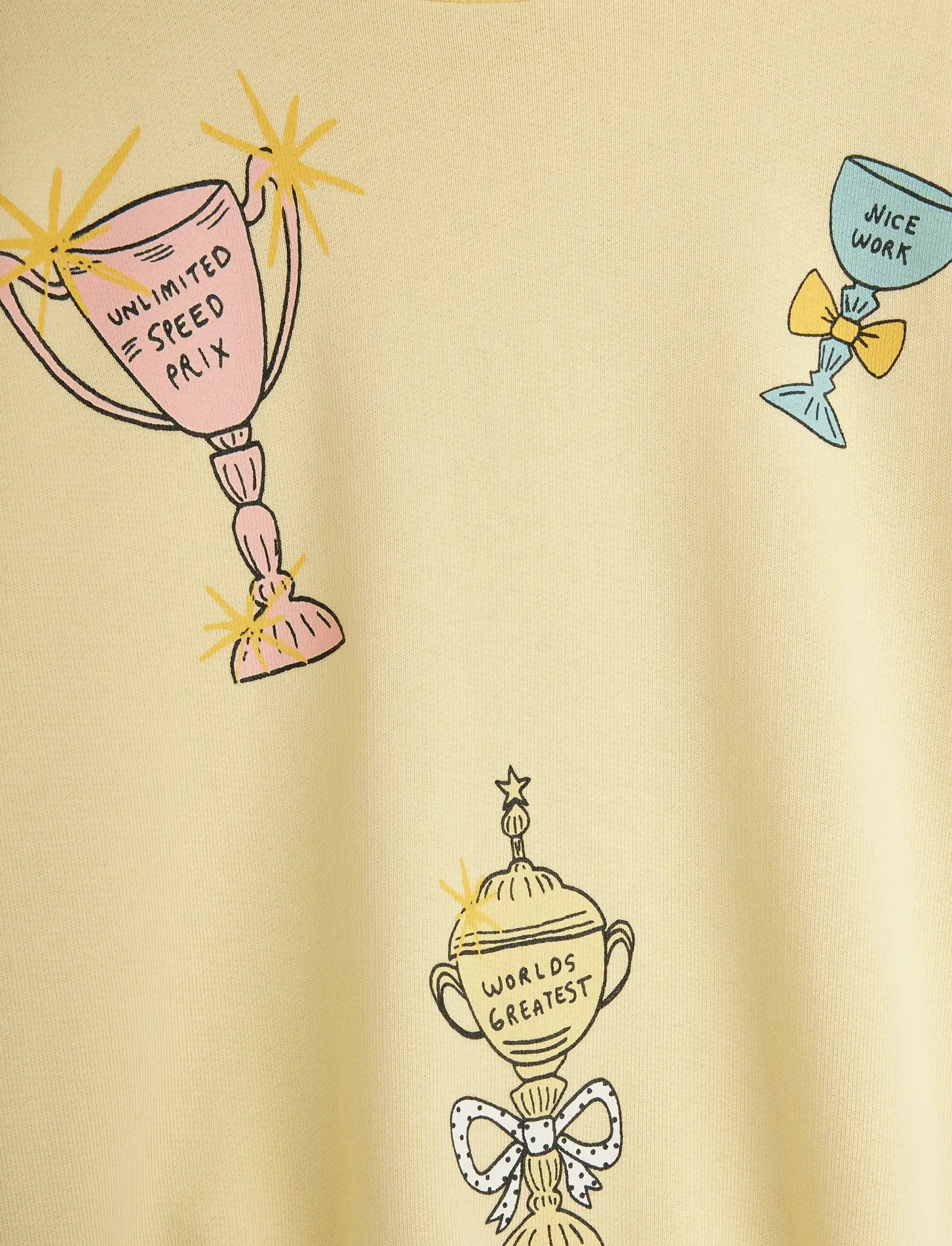 Mini Rodini - Trophies sp sweatshirt - sweatshirts - yellow - 5