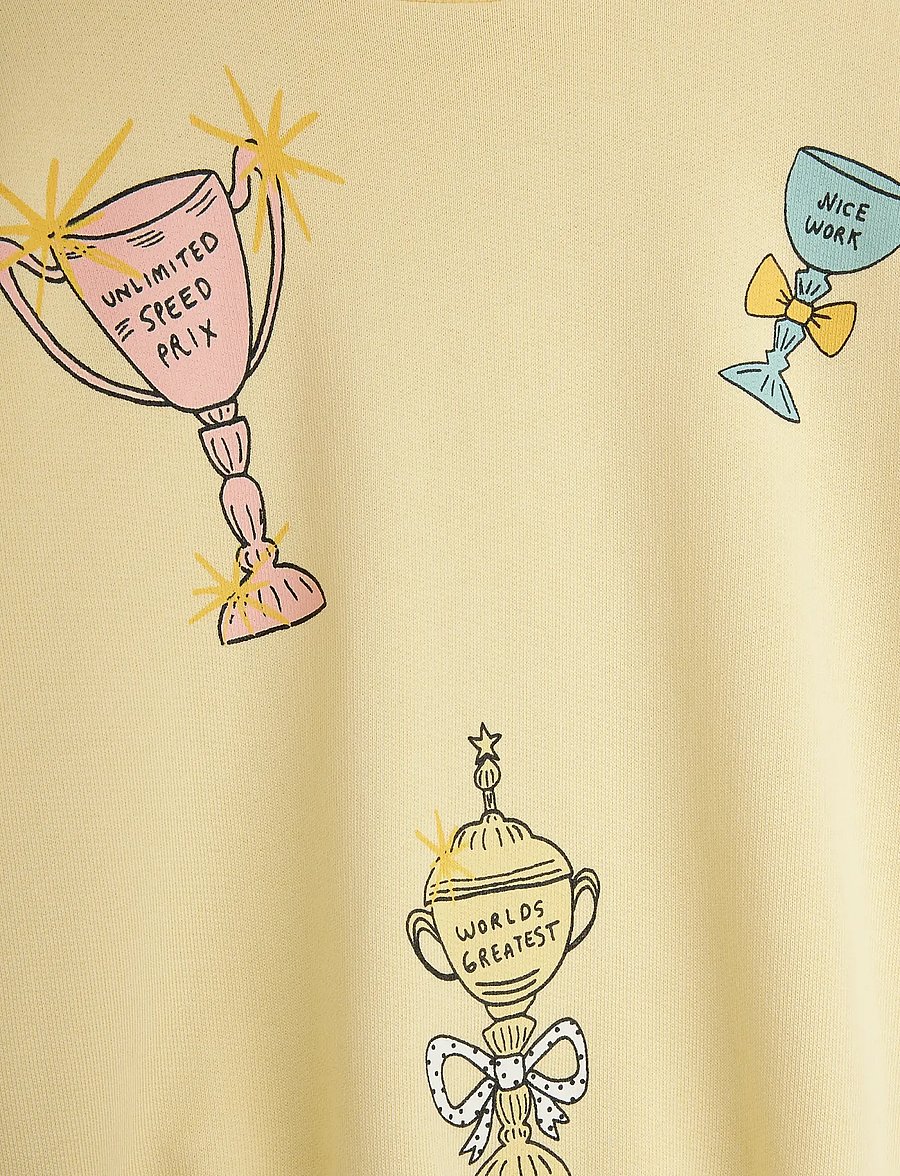 Mini Rodini - Trophies sp sweatshirt - sweatshirts - yellow - 5