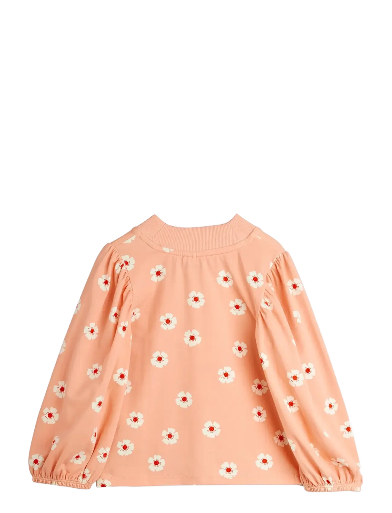 Mini Rodini - Flowers aop balloon sleeve top - langärmelig - pink - 2