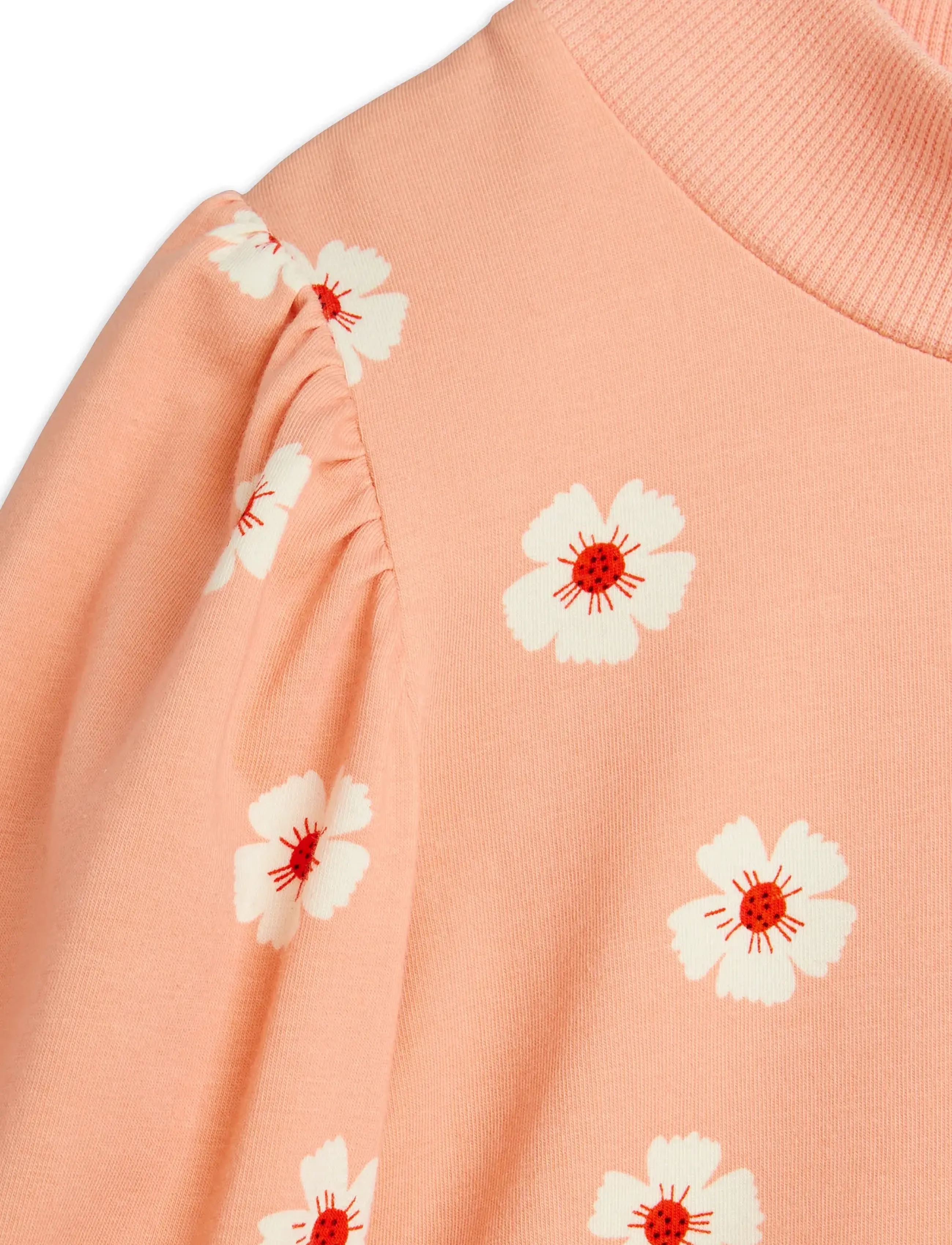 Mini Rodini - Flowers aop balloon sleeve top - langärmelig - pink - 4