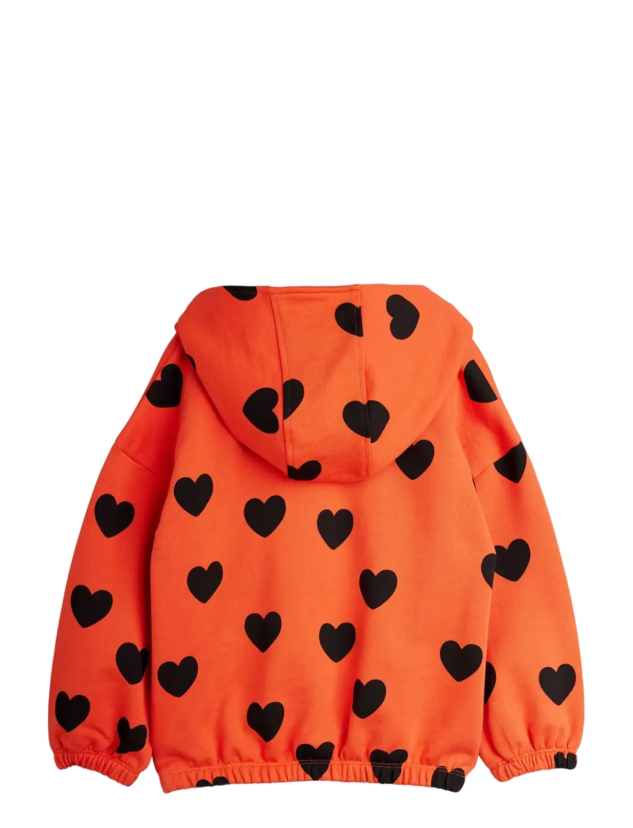 Mini Rodini - Hearts aop hoodie - kapuzenpullover - red - 2