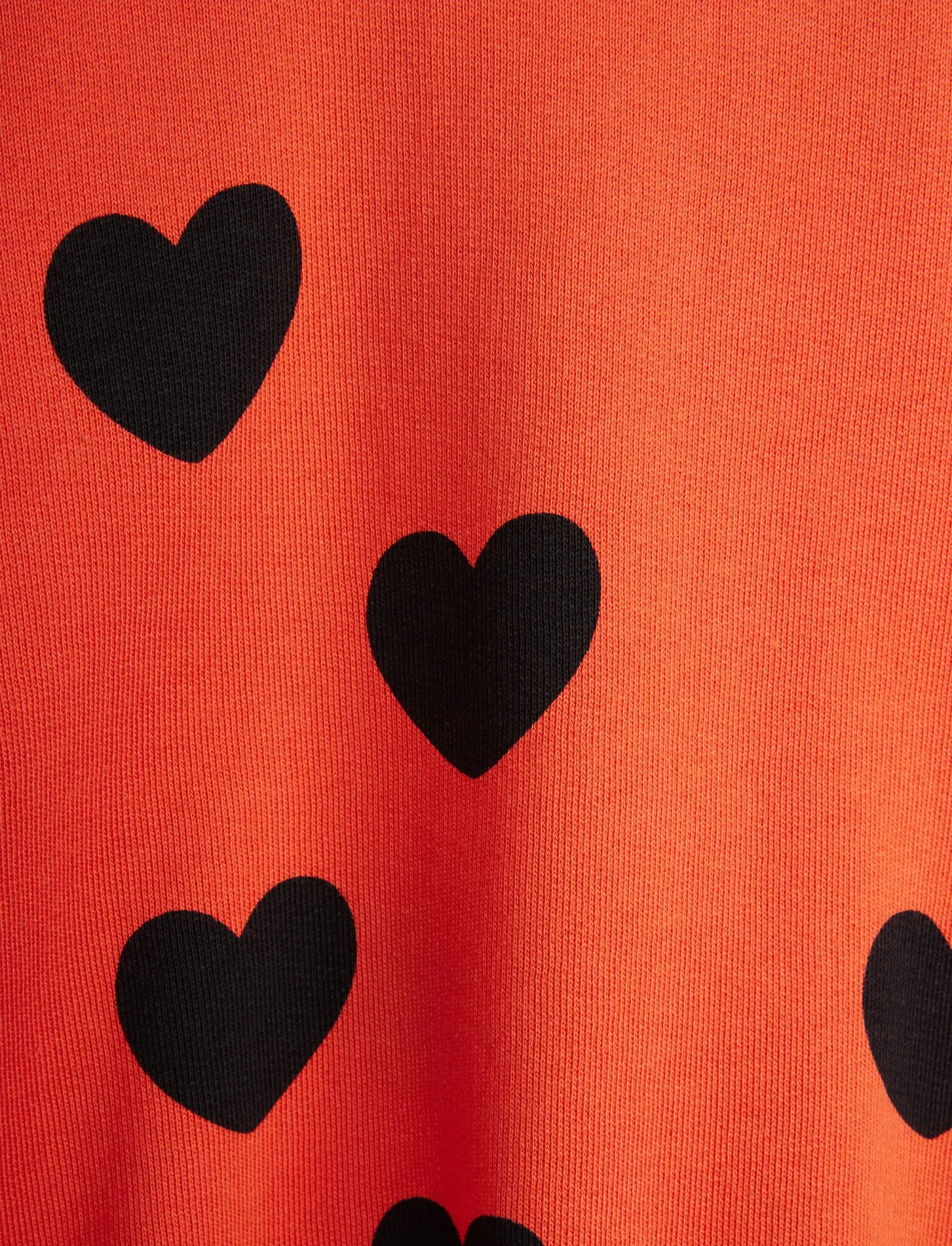 Mini Rodini - Hearts aop hoodie - kapuzenpullover - red - 3