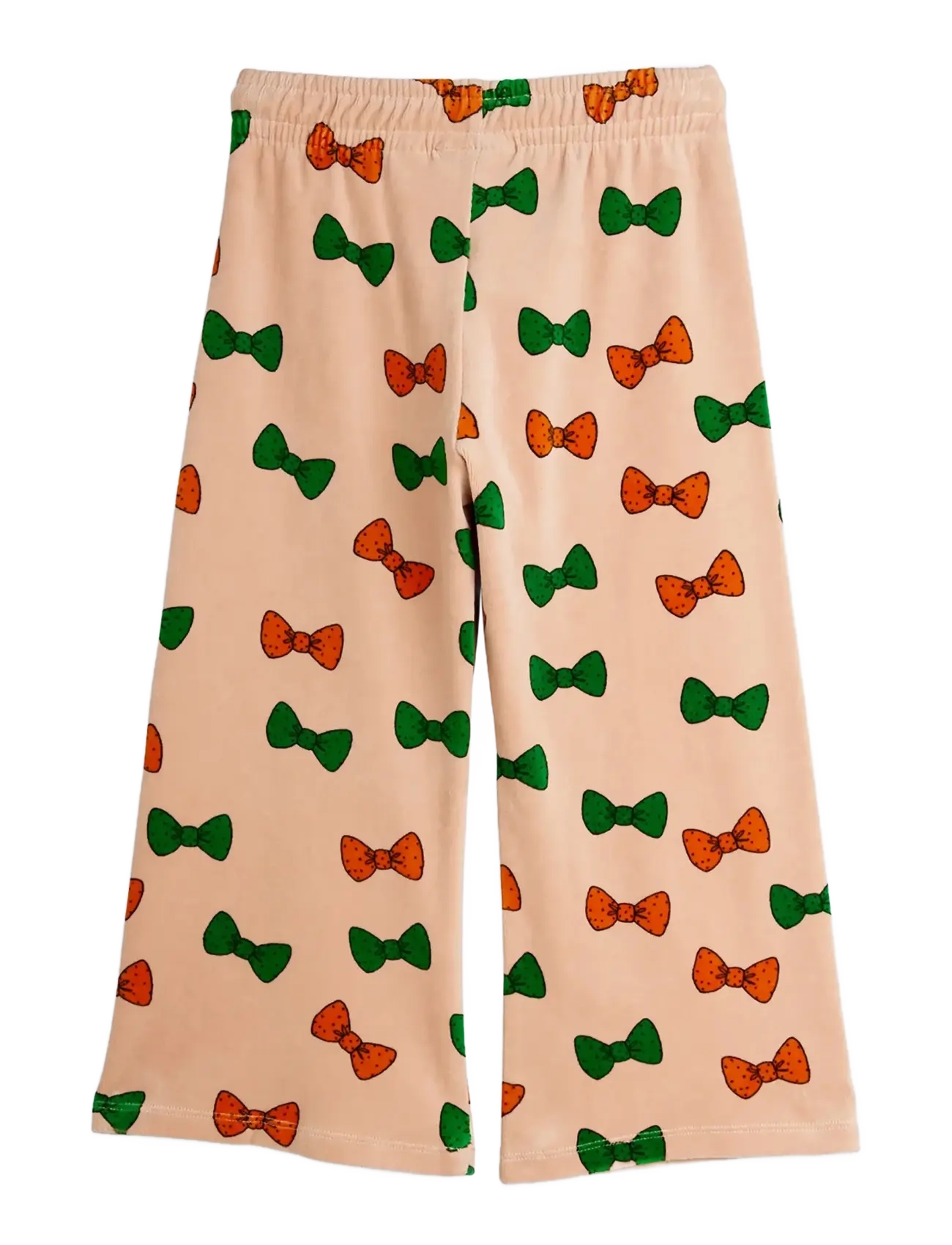 Mini Rodini - Bows aop velour trousers - jogginghosen - pink - 2