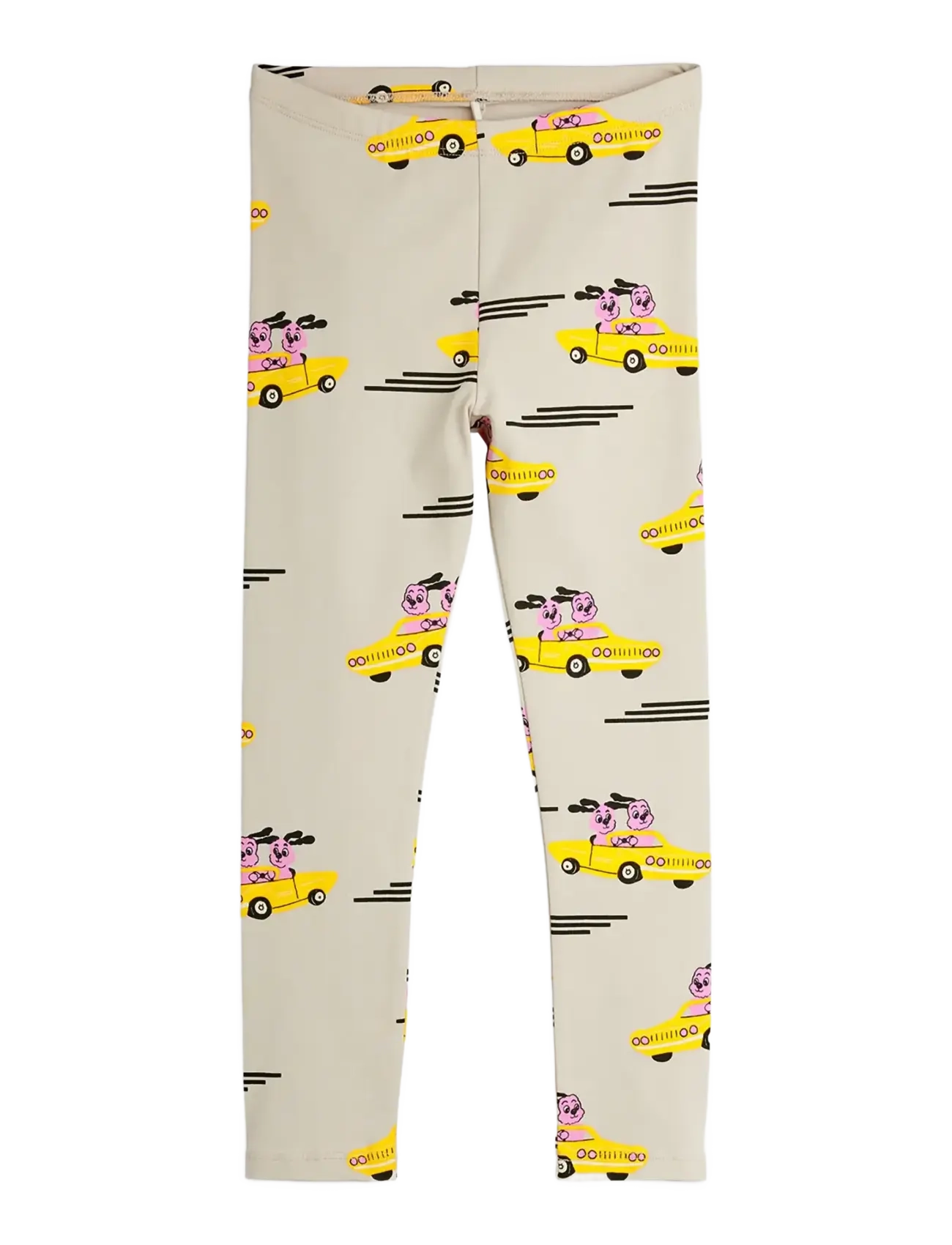 Mini Rodini Racing rabbits aop leggings - Hosen - GREY / grey