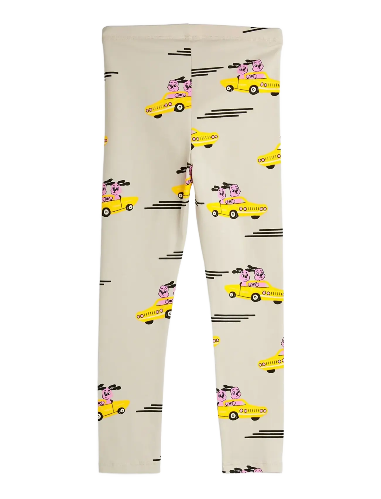 Mini Rodini - Racing rabbits aop leggings - leggings - grey - 1