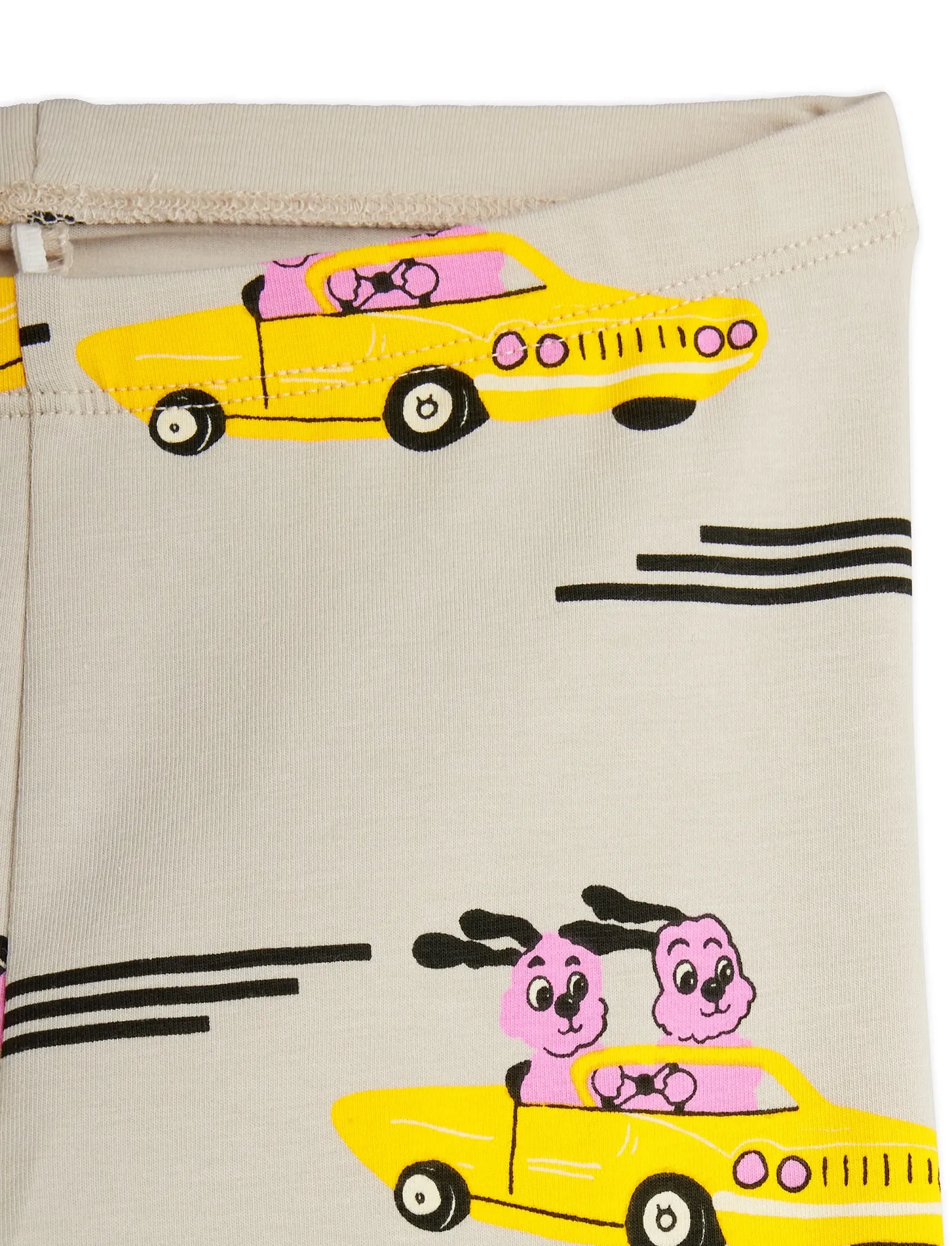 Mini Rodini - Racing rabbits aop leggings - leggings - grey - 2