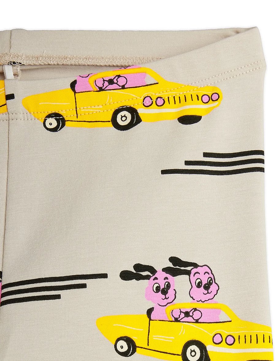 Mini Rodini - Racing rabbits aop leggings - leggings - grey - 2