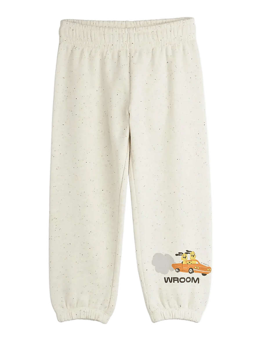 Mini Rodini - Racing rabbits sp sweatpants - jogginghosen - white - 1