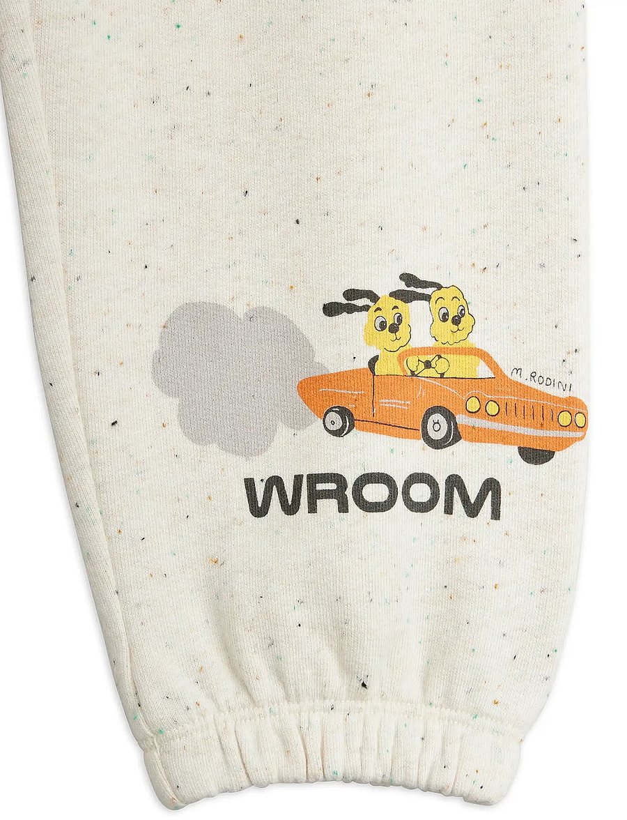 Mini Rodini - Racing rabbits sp sweatpants - jogginghosen - white - 3