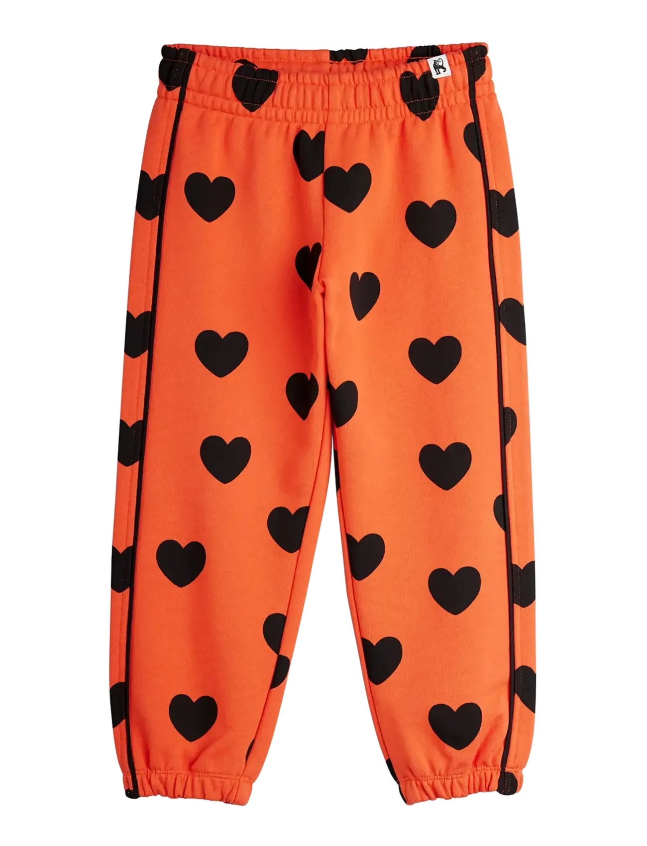 Mini Rodini - Hearts aop piping sweatpants - jogginghosen - red - 1