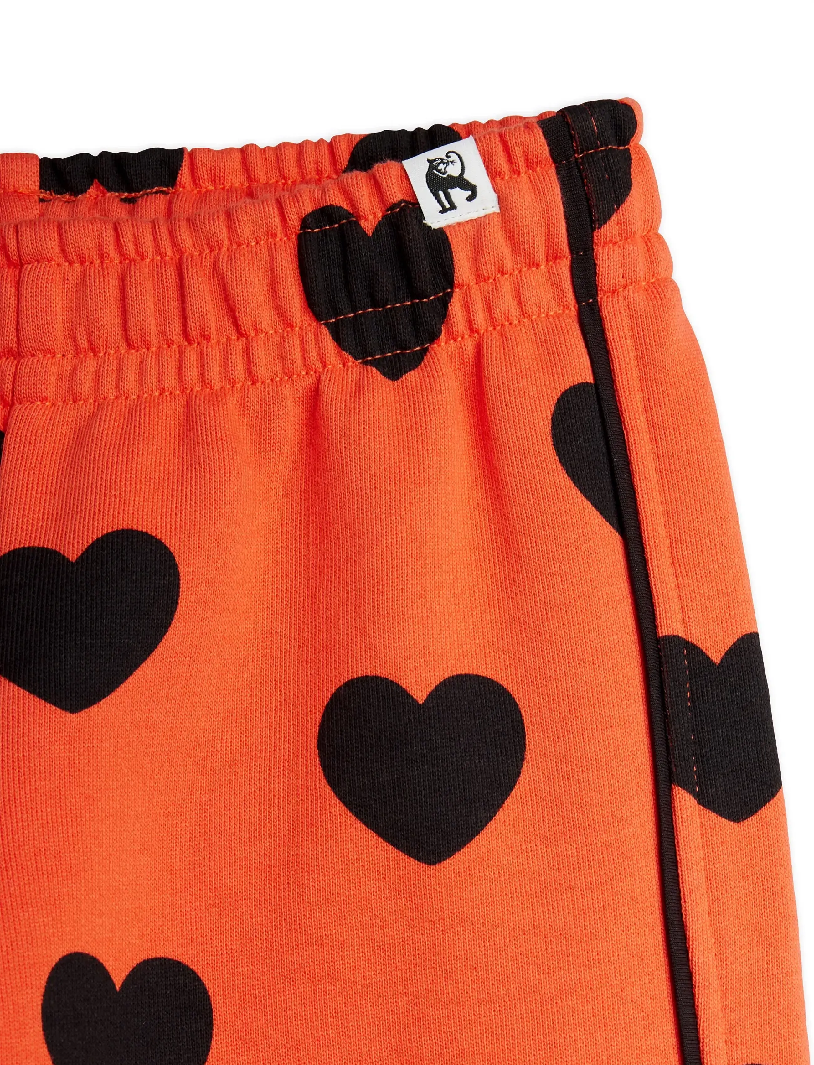 Mini Rodini - Hearts aop piping sweatpants - jogginghosen - red - 3