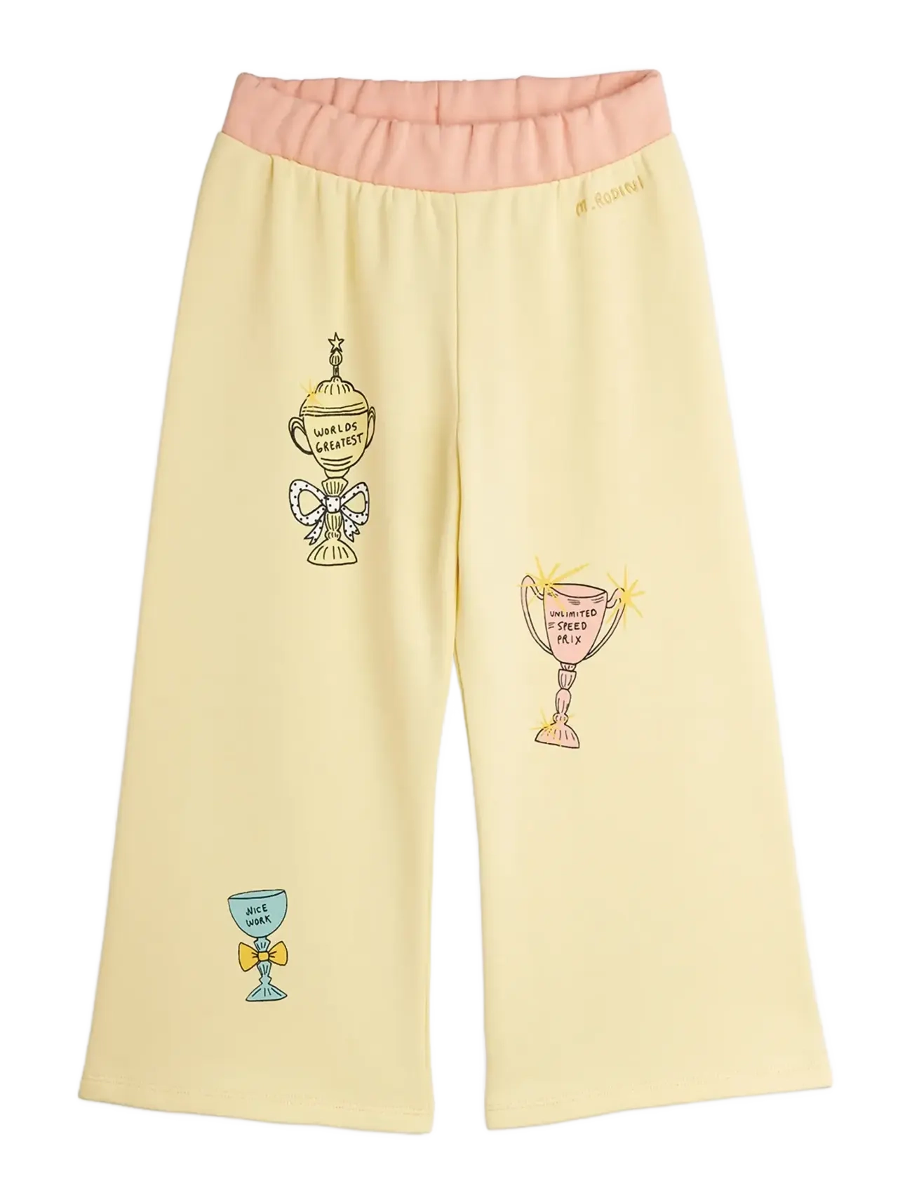 Mini Rodini - Trophies sp sweatpants - jogginghosen - yellow - 1