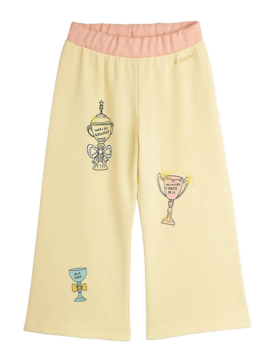 Mini Rodini - Trophies sp sweatpants - jogginghosen - yellow - 1