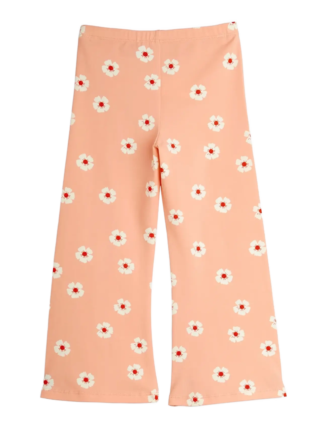 Mini Rodini - Flowers aop flared trousers - babyhosen - pink - 2