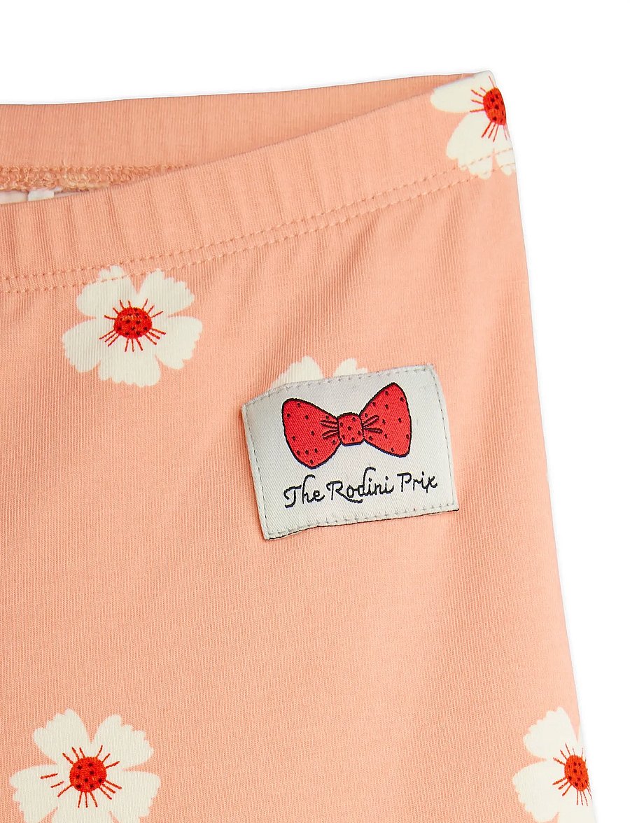 Mini Rodini - Flowers aop flared trousers - babyhosen - pink - 3