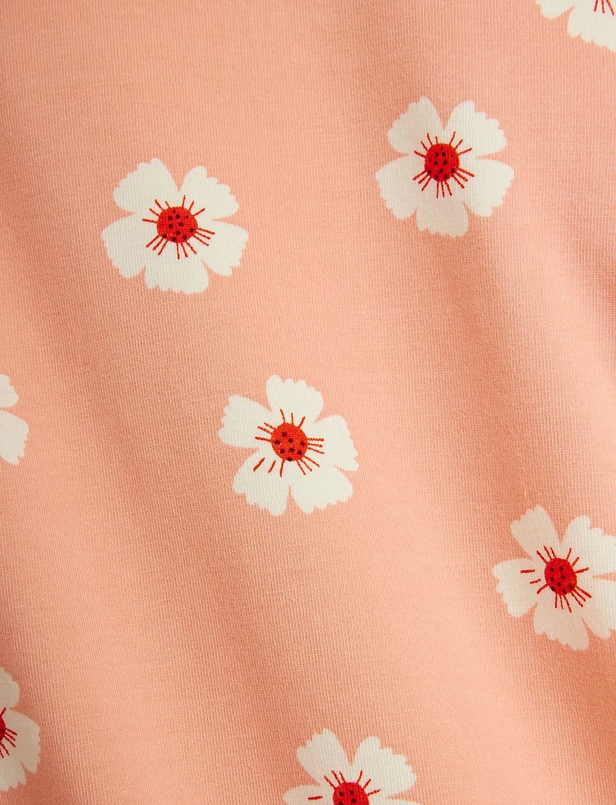 Mini Rodini - Flowers aop flared trousers - babyhosen - pink - 4