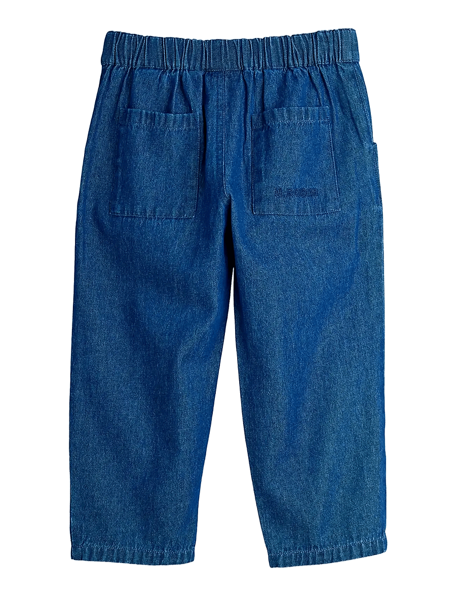 Mini Rodini - Rodini prix Lw denim woven trousers - loose jeans - blue - 1