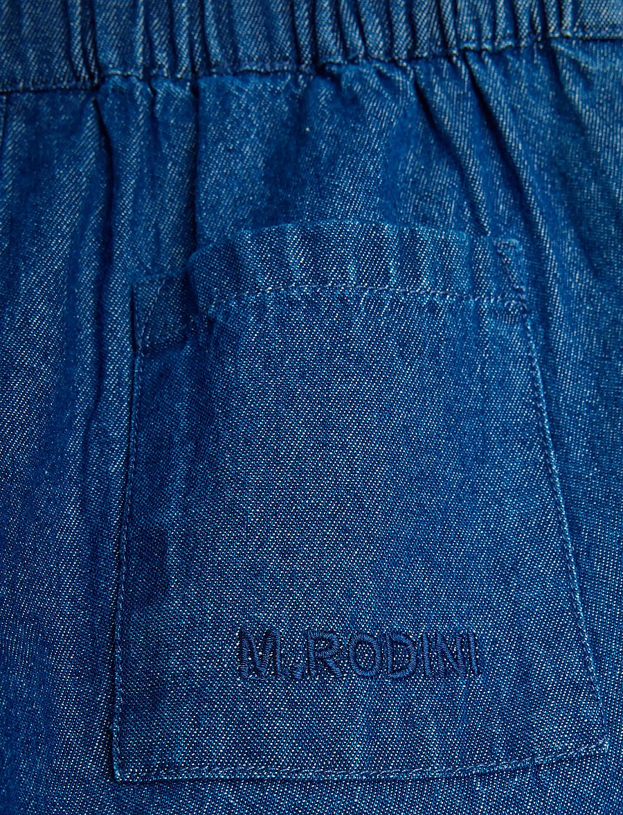 Mini Rodini - Rodini prix Lw denim woven trousers - loose jeans - blue - 2