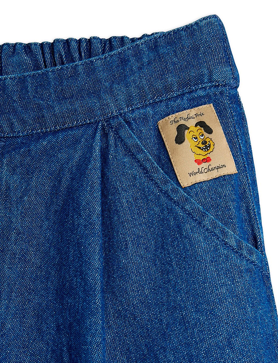 Mini Rodini - Rodini prix Lw denim woven trousers - loose jeans - blue - 3