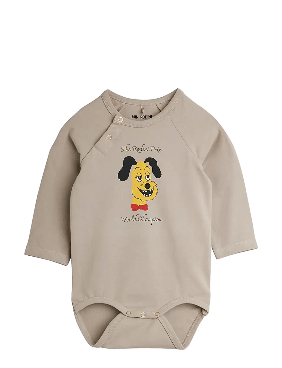Mini Rodini - Rodini prix sp ls body - long-sleeved bodies - grey - 0