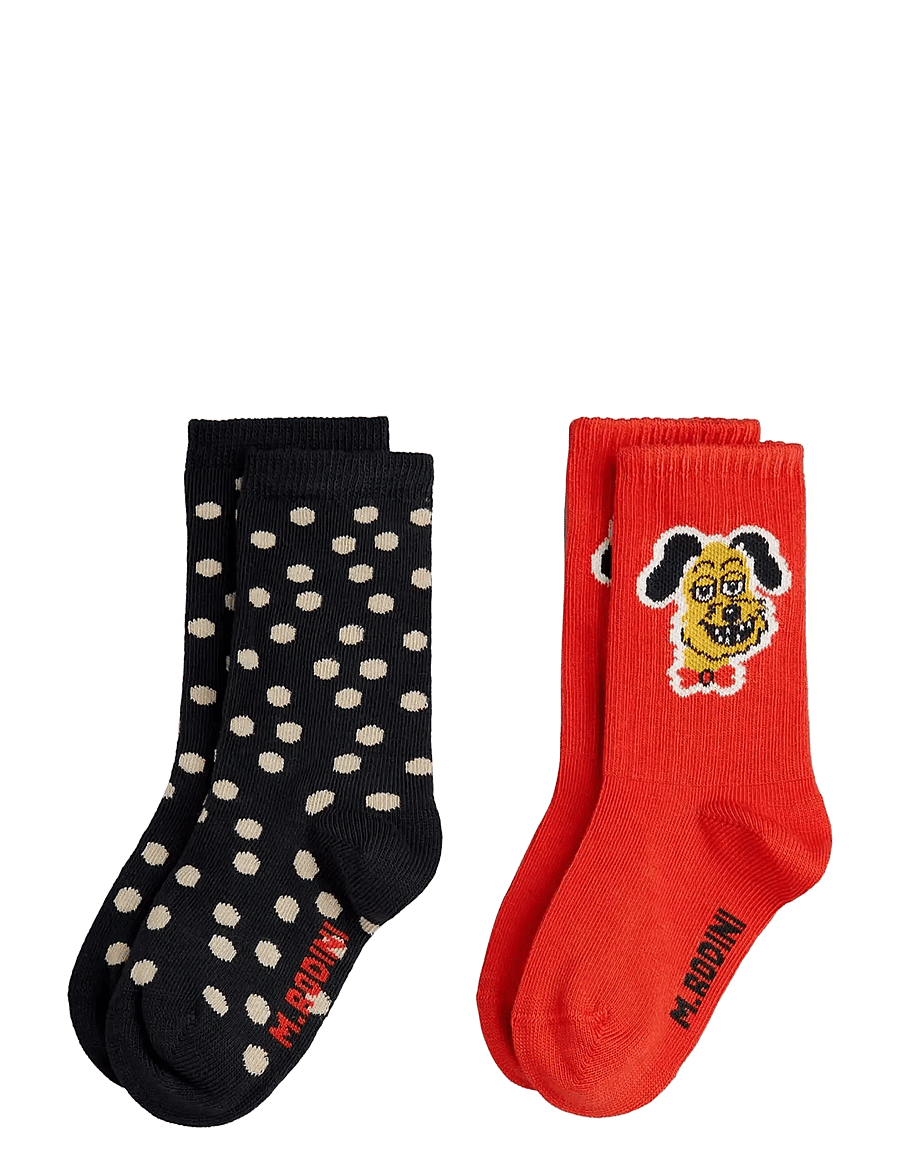 Mini Rodini - Dots 2-pack socks - multi - 0