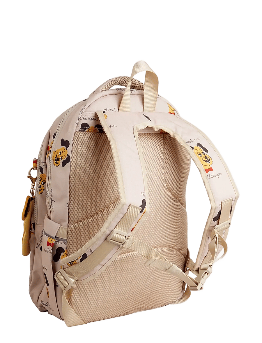 Mini Rodini - Rodini prix aop school backpack - backpacks - beige - 2