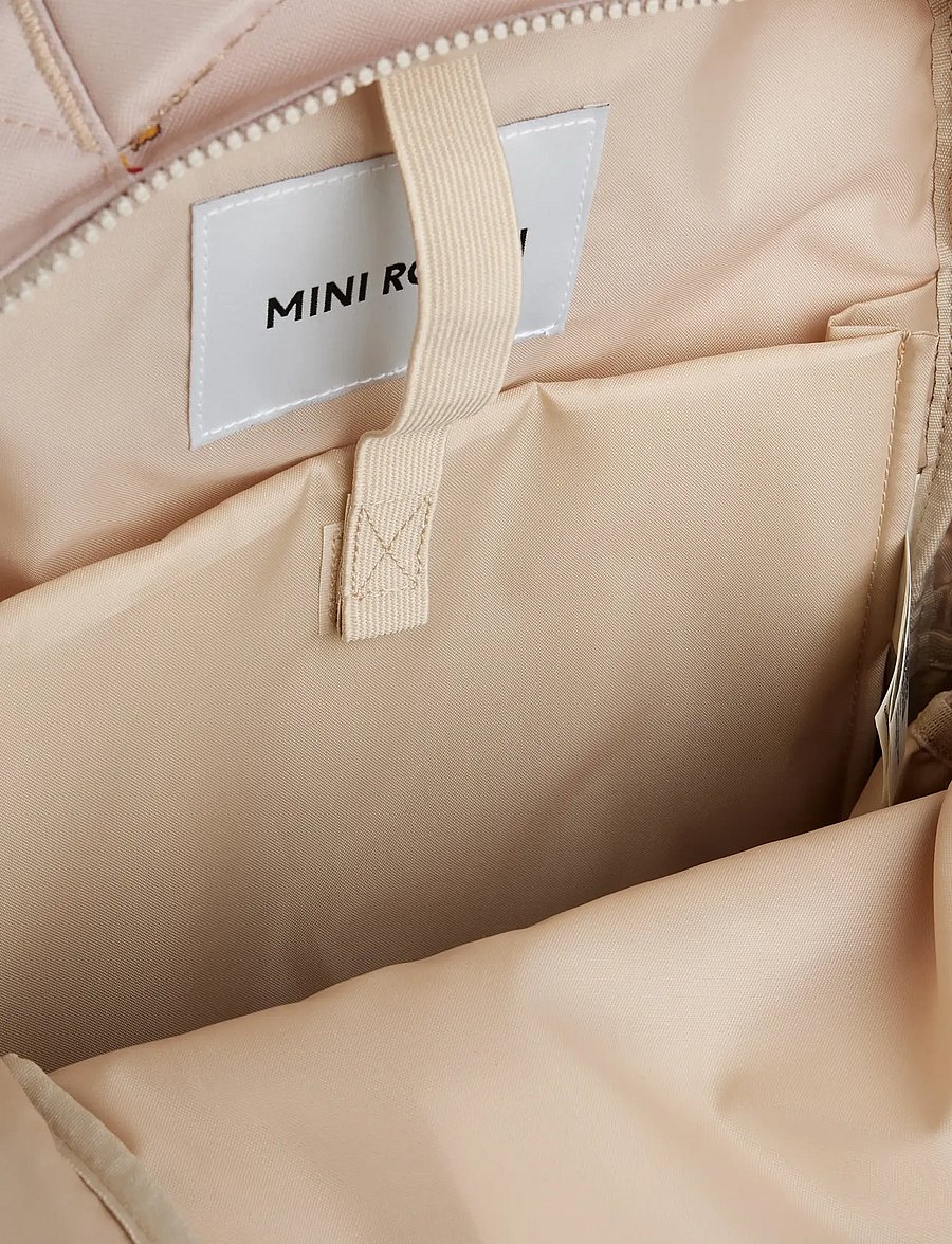 Mini Rodini - Rodini prix aop school backpack - backpacks - beige - 5