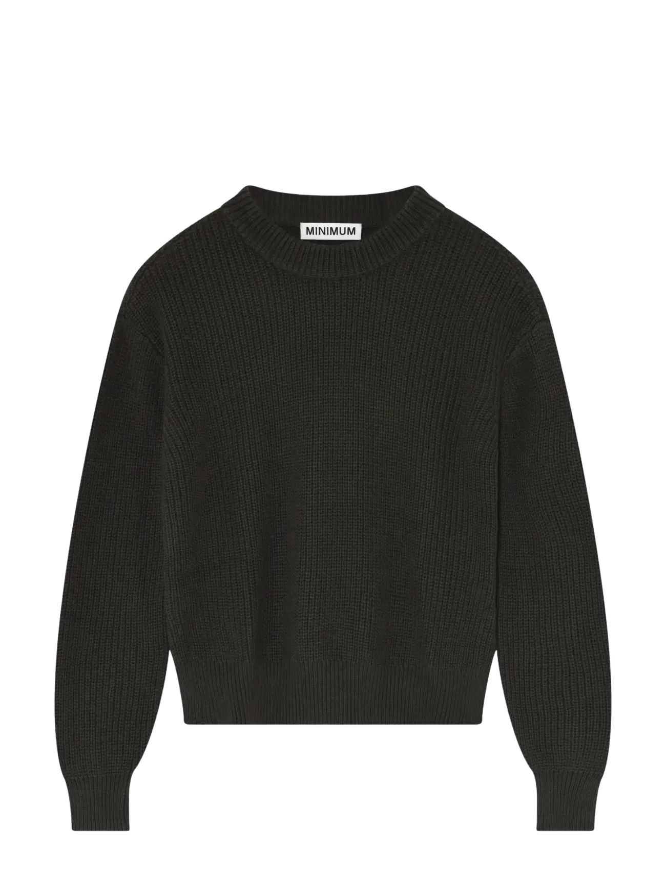 MINIMUM Mikala Jumper G006 Gots Schwarz - M - Damen