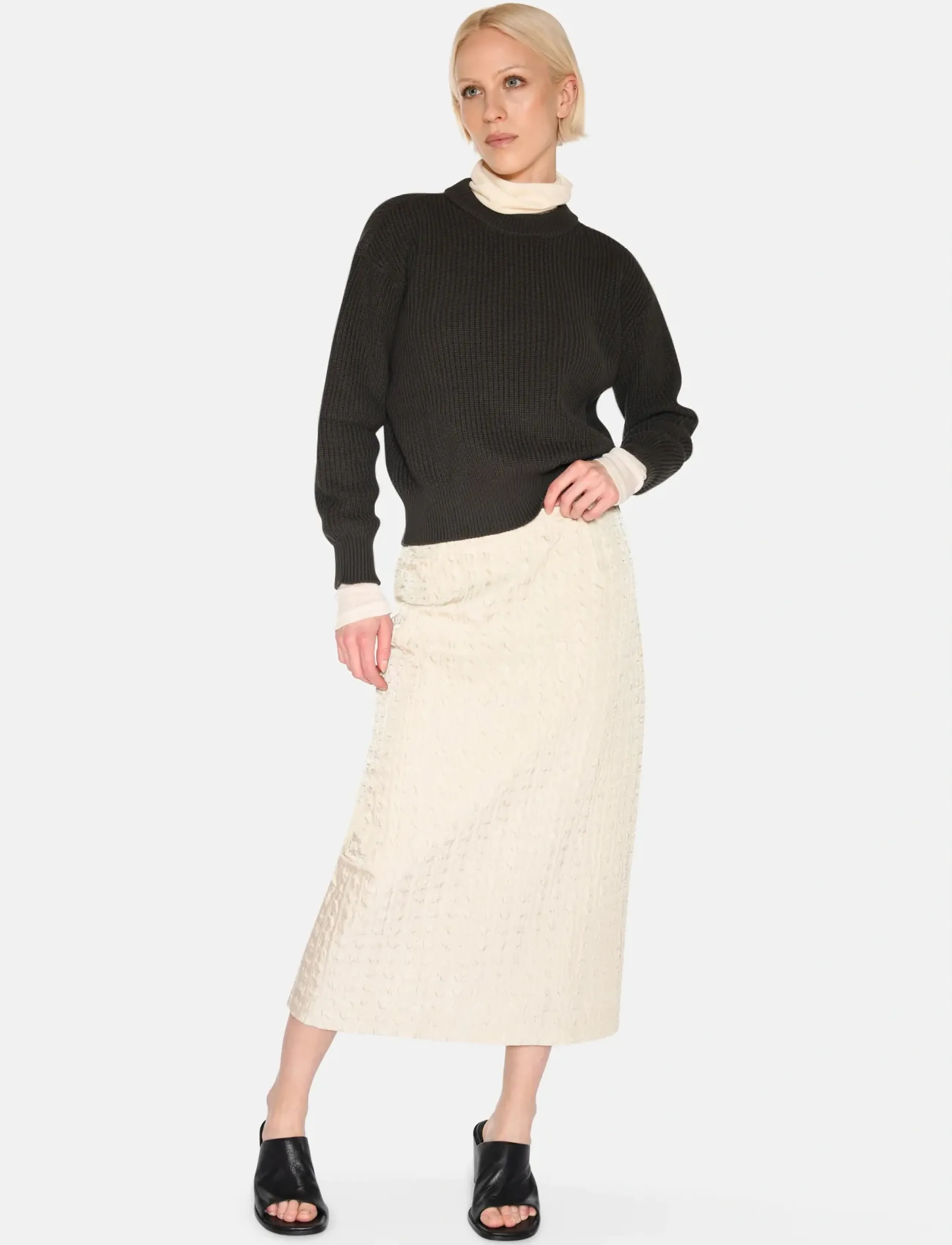 Minimum - Mikala jumper G006 GOTS - trøjer - 0506 black ink - 5