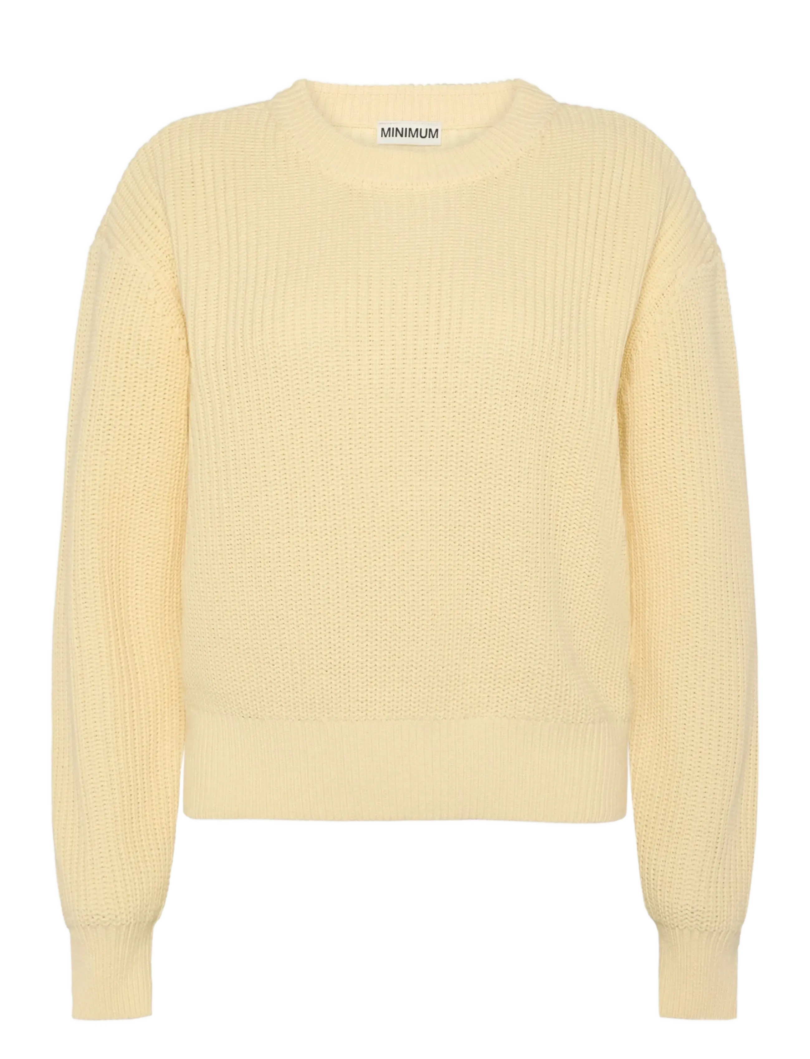 Minimum Mikala jumper G006 GOTS - Plus Size - 0619 FLAN / yellow