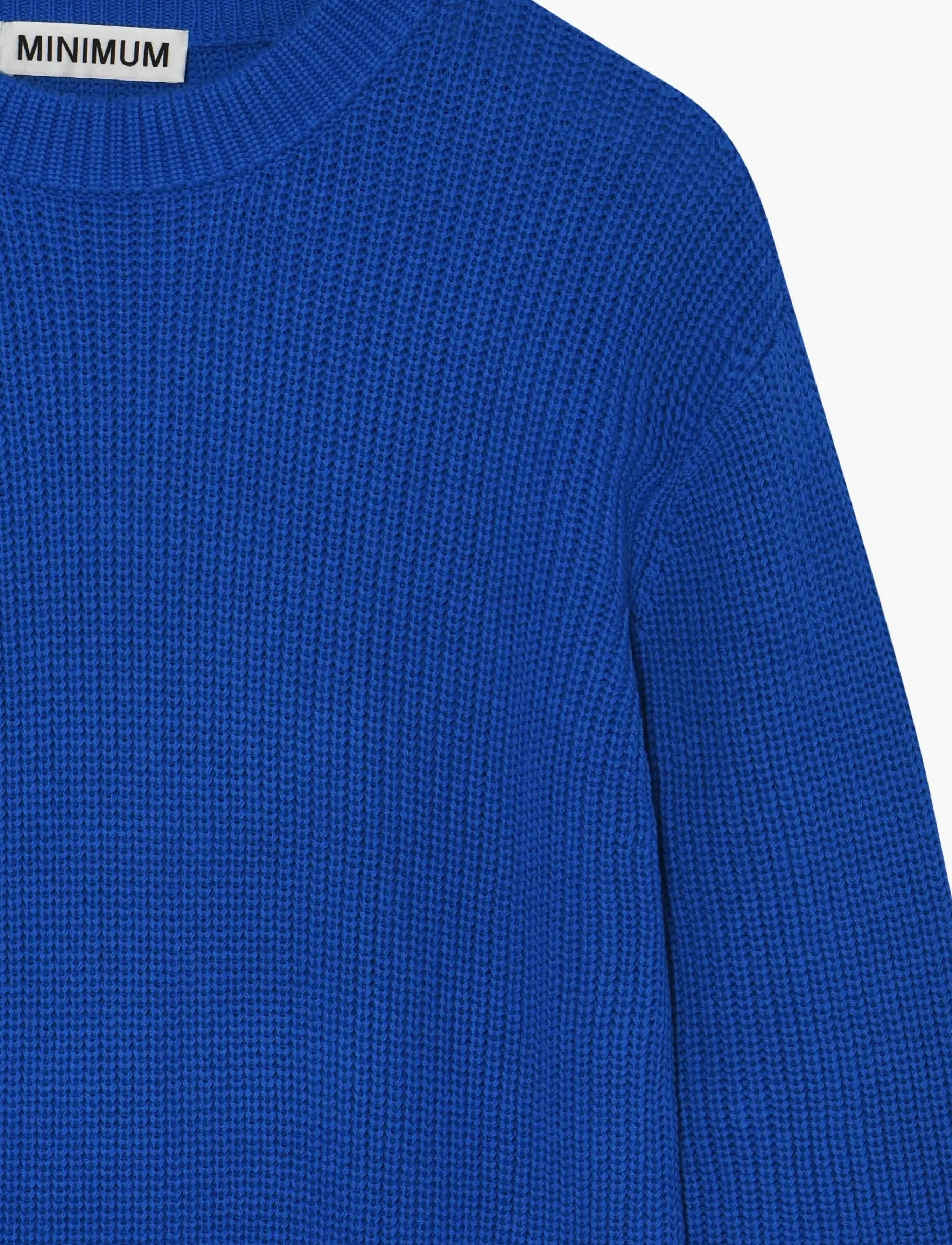 Minimum - Mikala jumper G006 GOTS - neulepuserot - 4148 victoria blue - 4