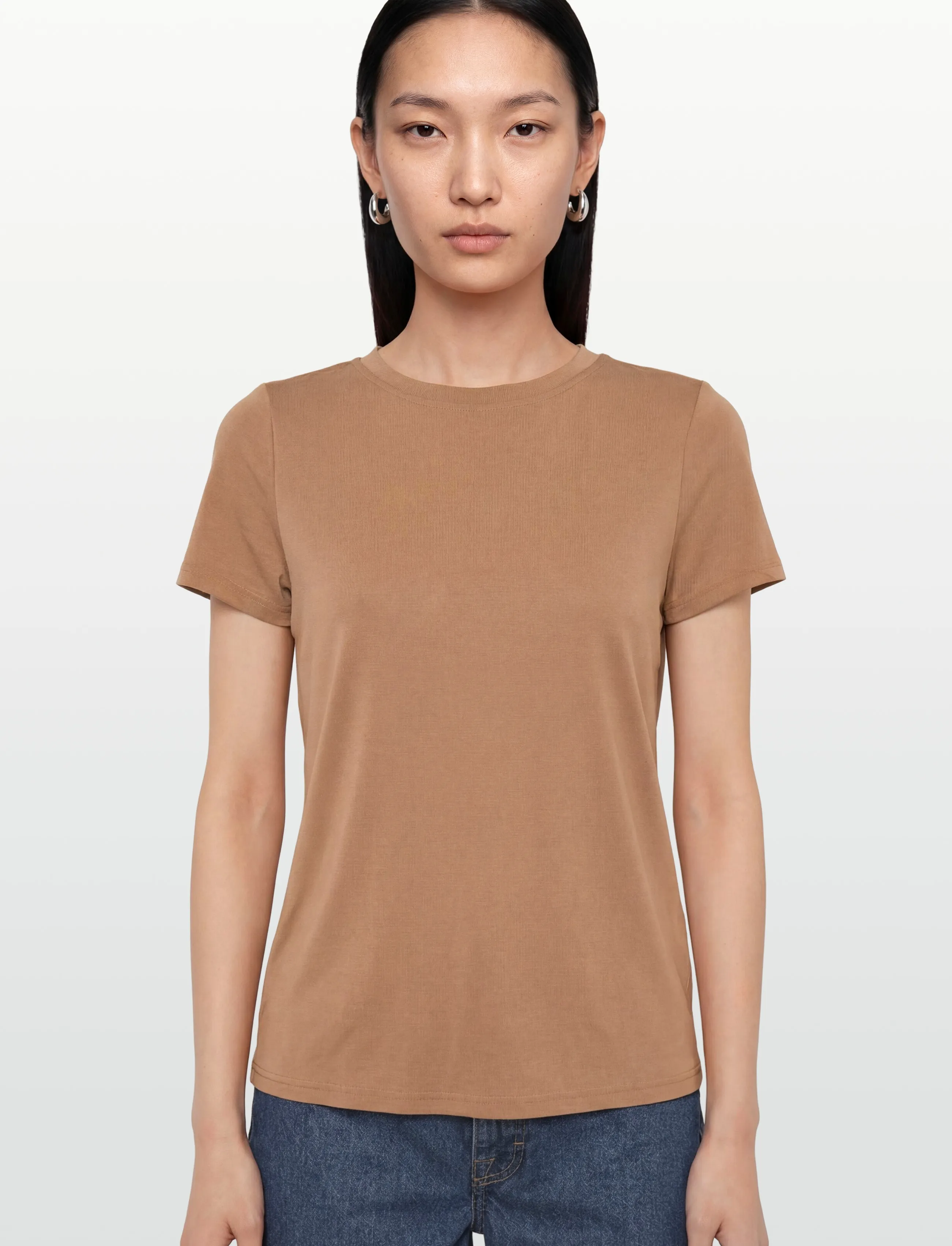 Minimum - Rynah t-shirt 2.0 0281 - t-shirts & tops - 1230 mocha mousse - 3
