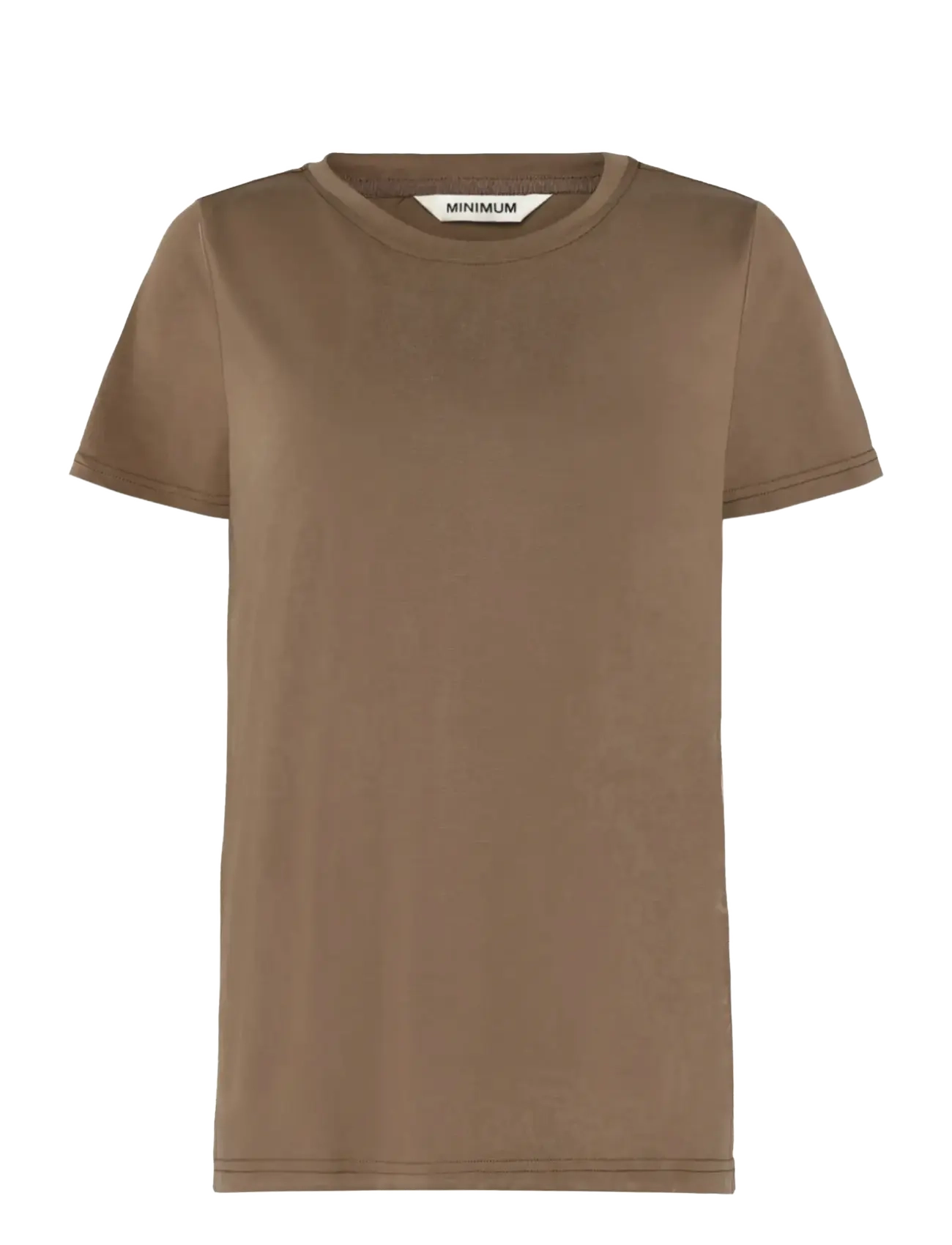 Minimum Rynah t-shirt 2.0 0281 - Minimum - 1815 SHITAKE / brown