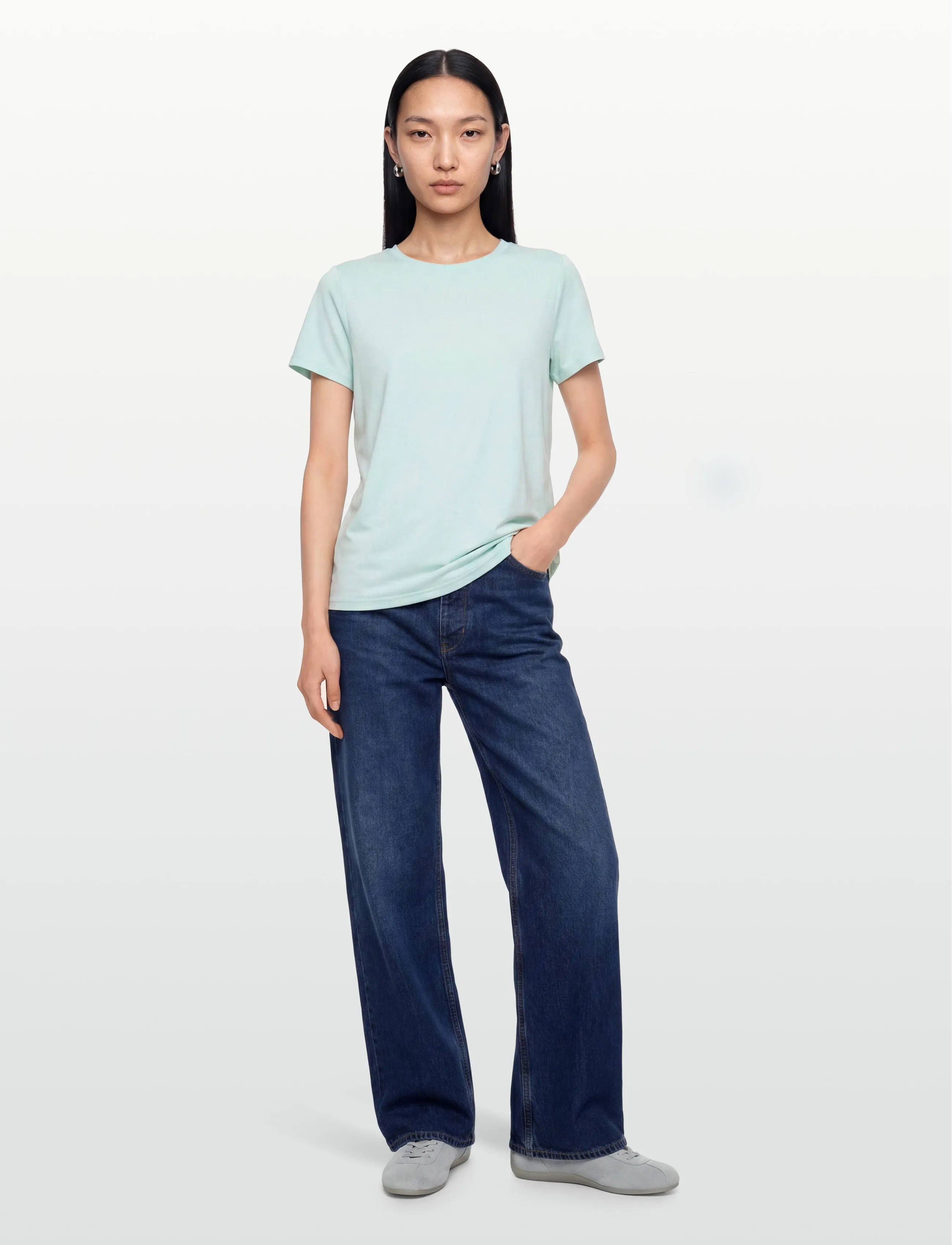 Minimum - Rynah t-shirt 2.0 0281 - t-shirts & tops - 5204 morning mist - 0