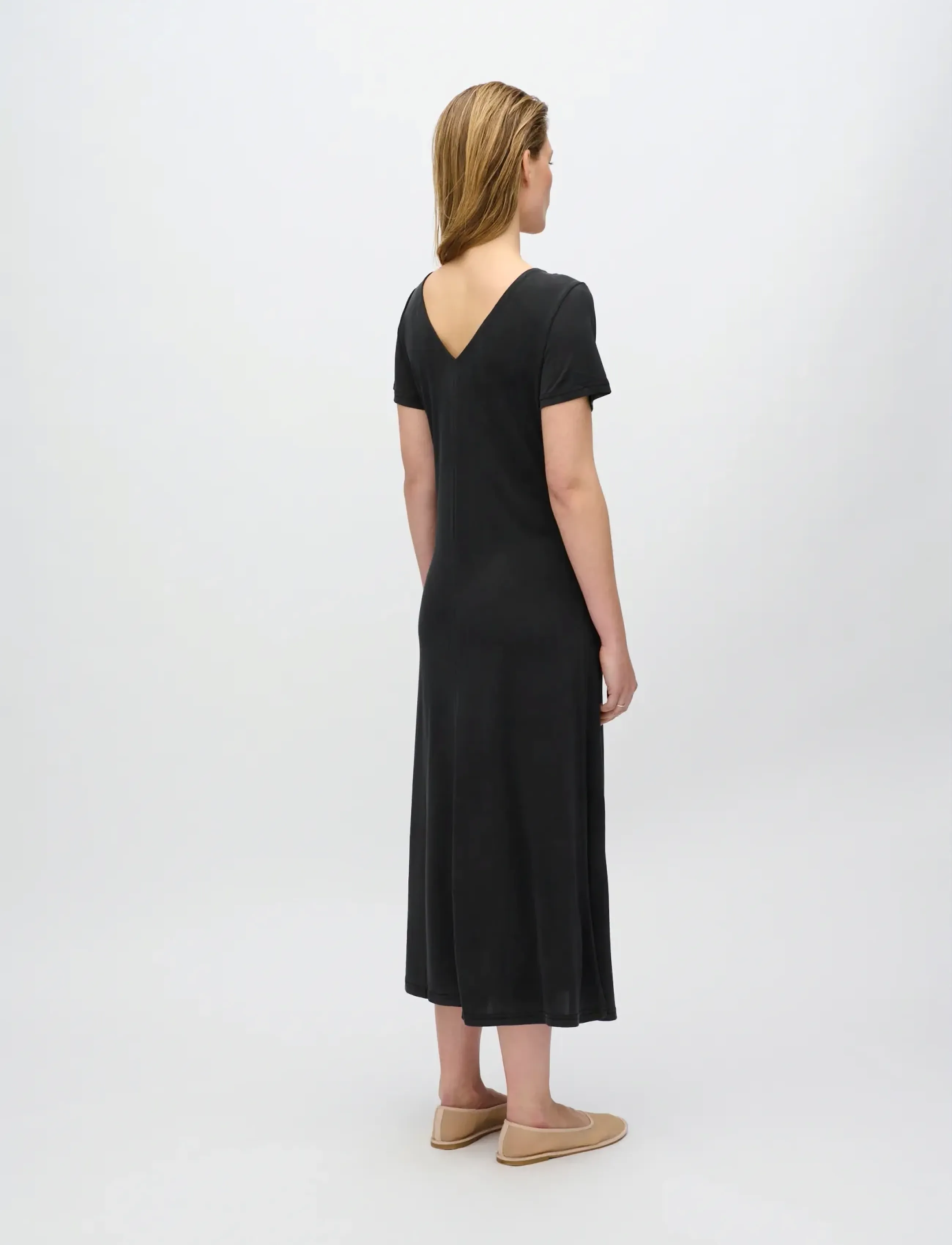 Minimum - Siah midi dress 2.0 0281 - sukienki do kolan i midi - 999 black - 3